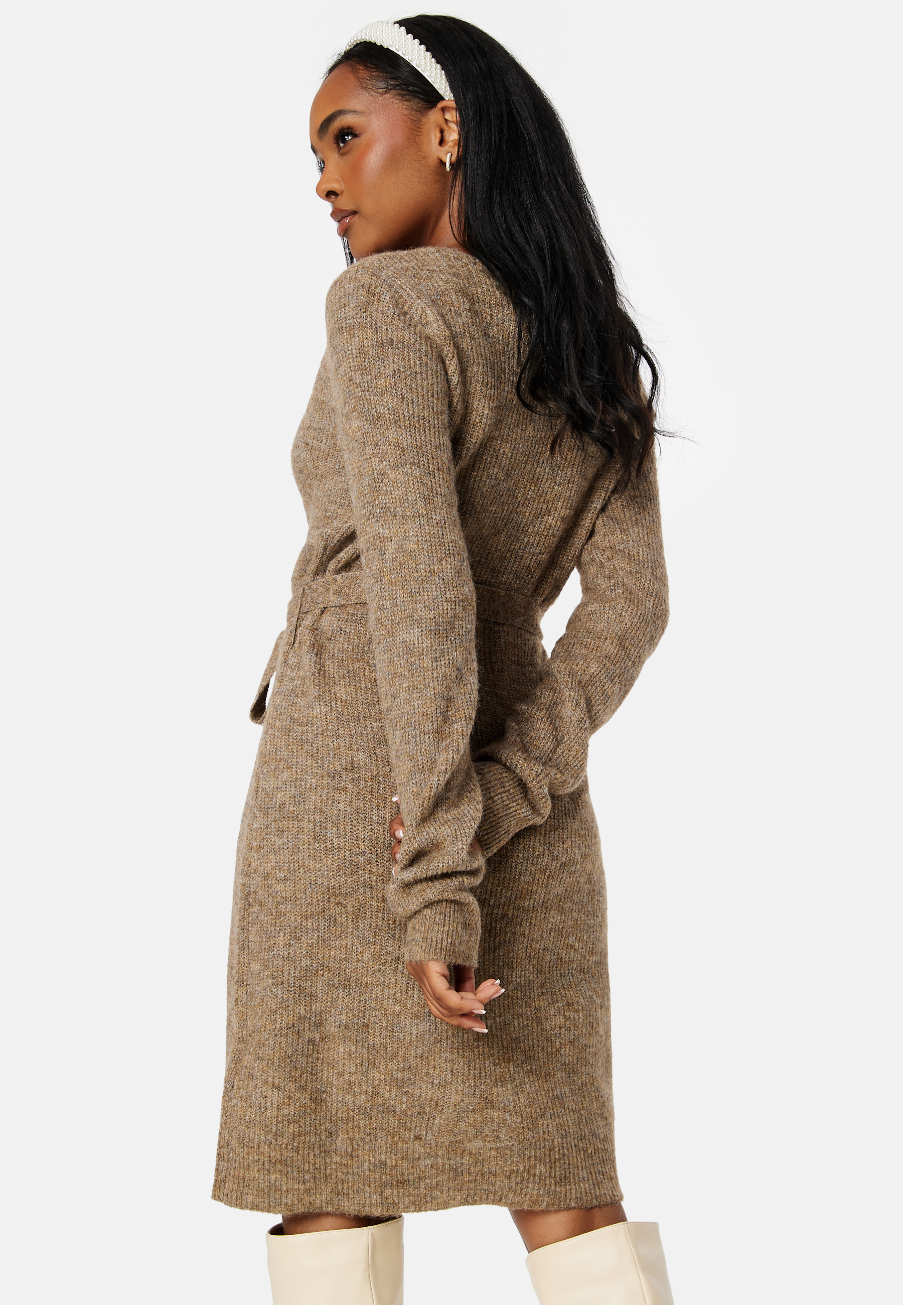 Ellen LS Wrap Knit Dress 2