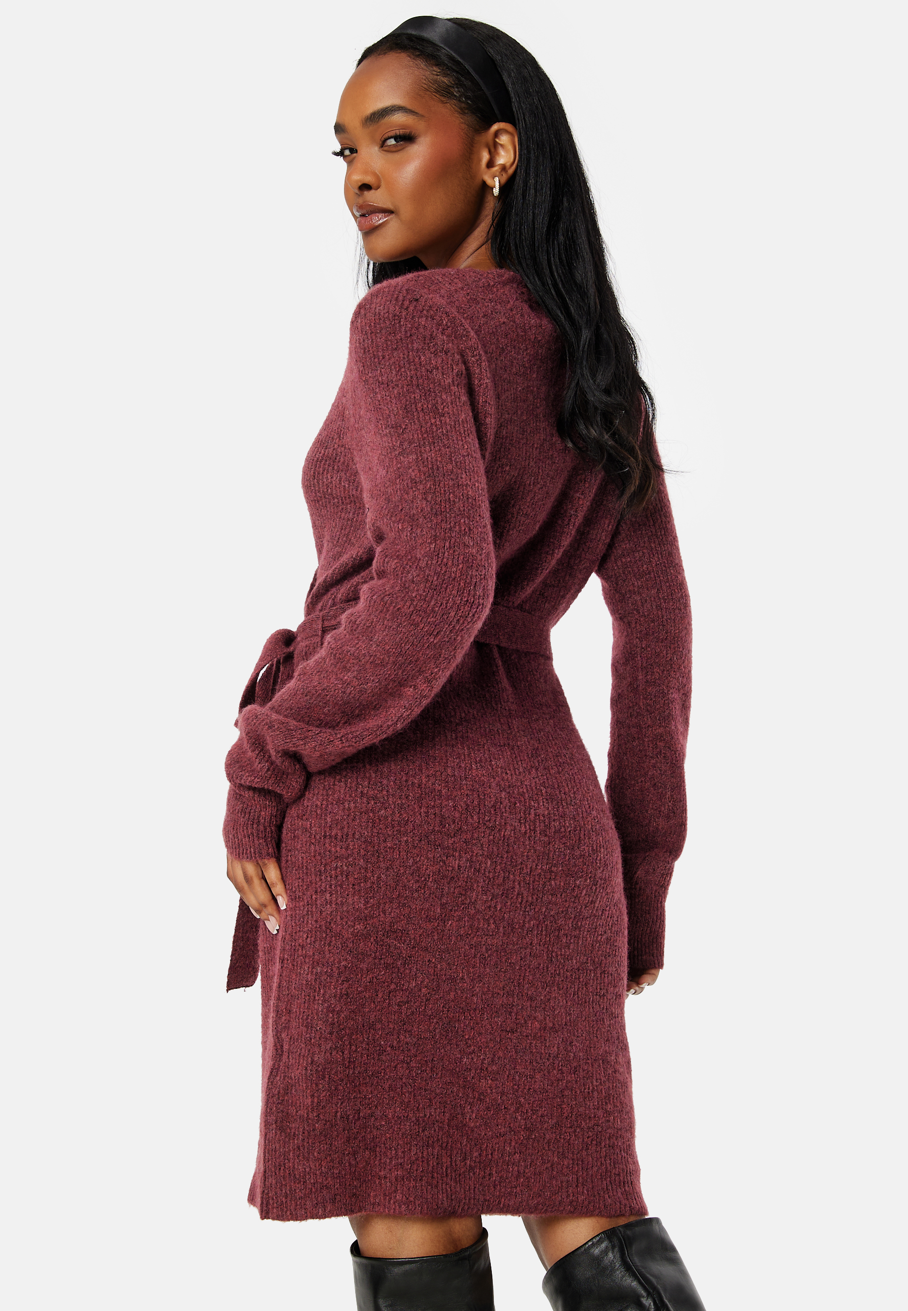 Ellen LS Wrap Knit Dress 6