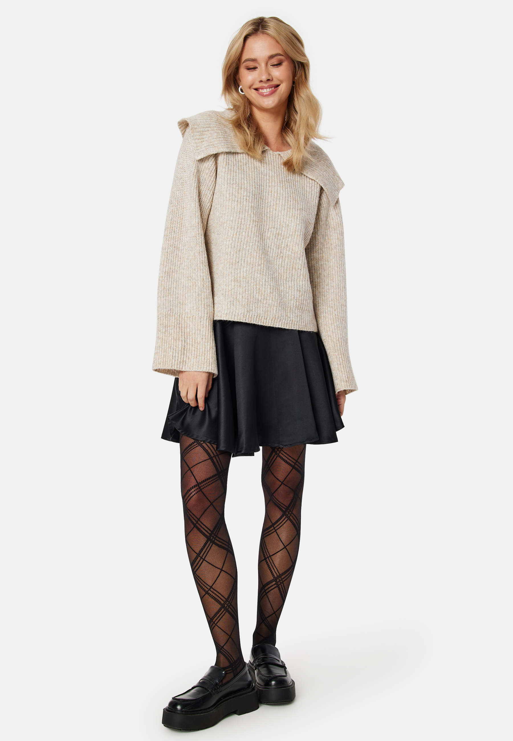Fade LS Collar Neck Knit 2