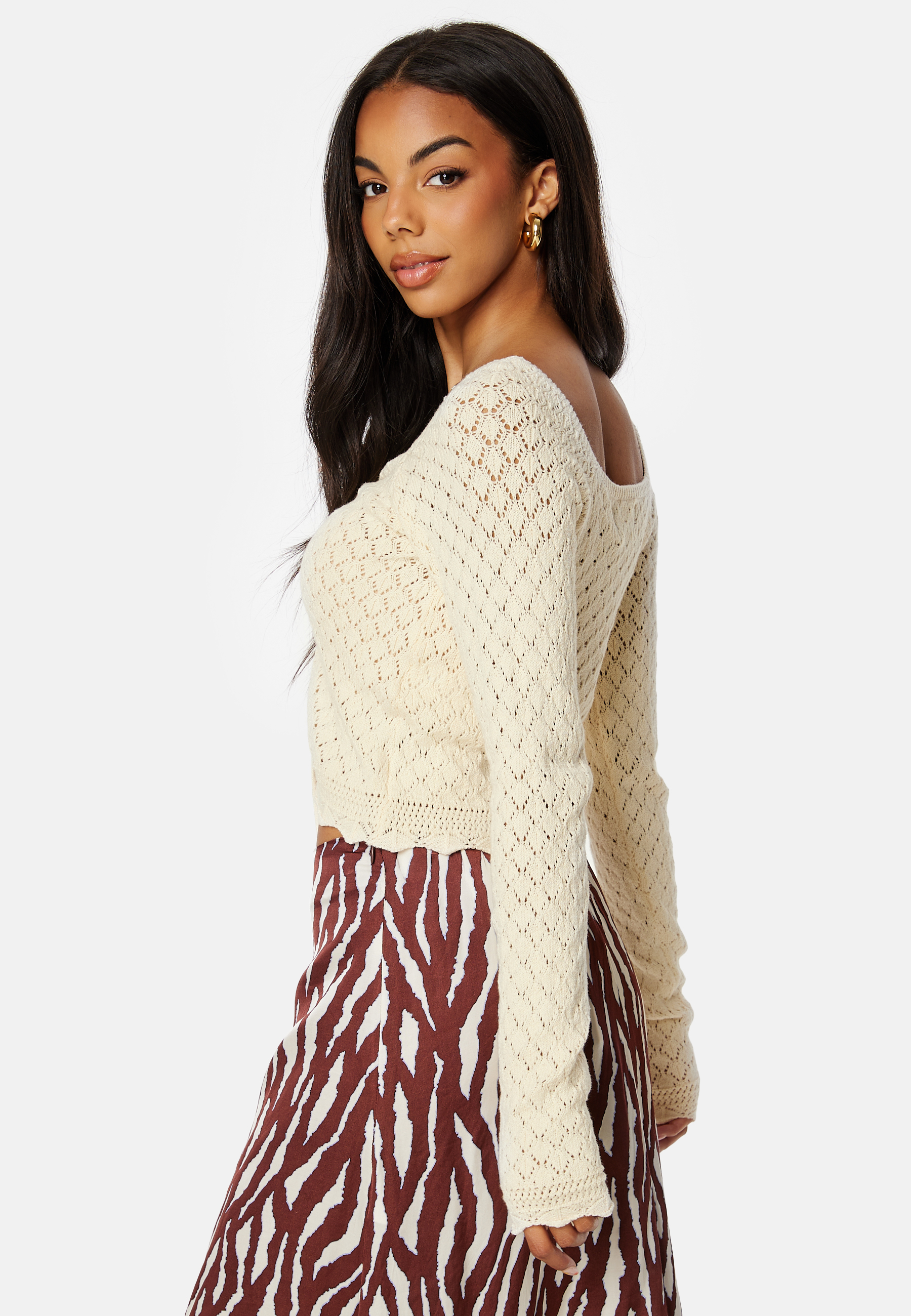 Judy LS Cropped Top Knit 2