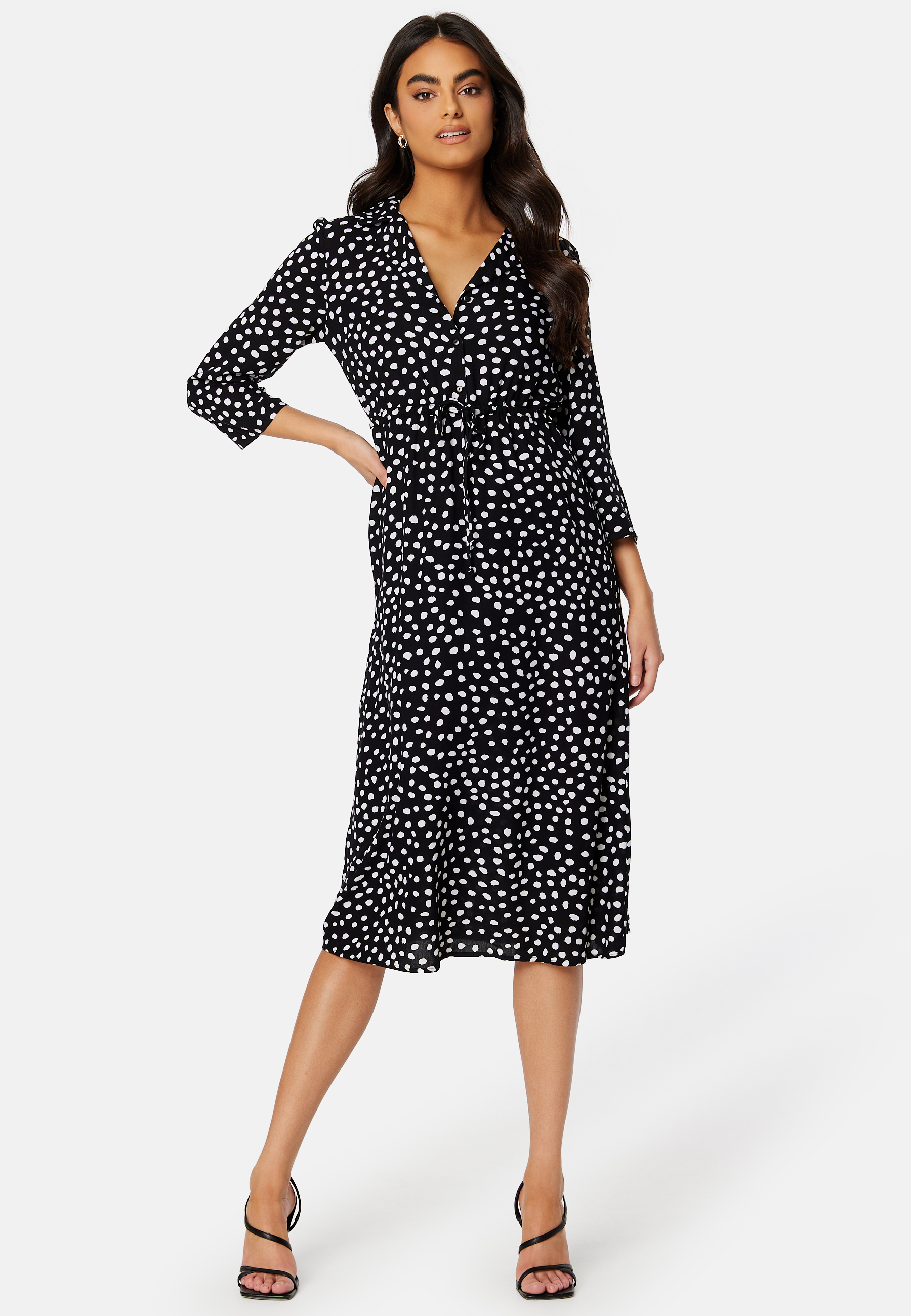 Nya 3/4 Midi Dress