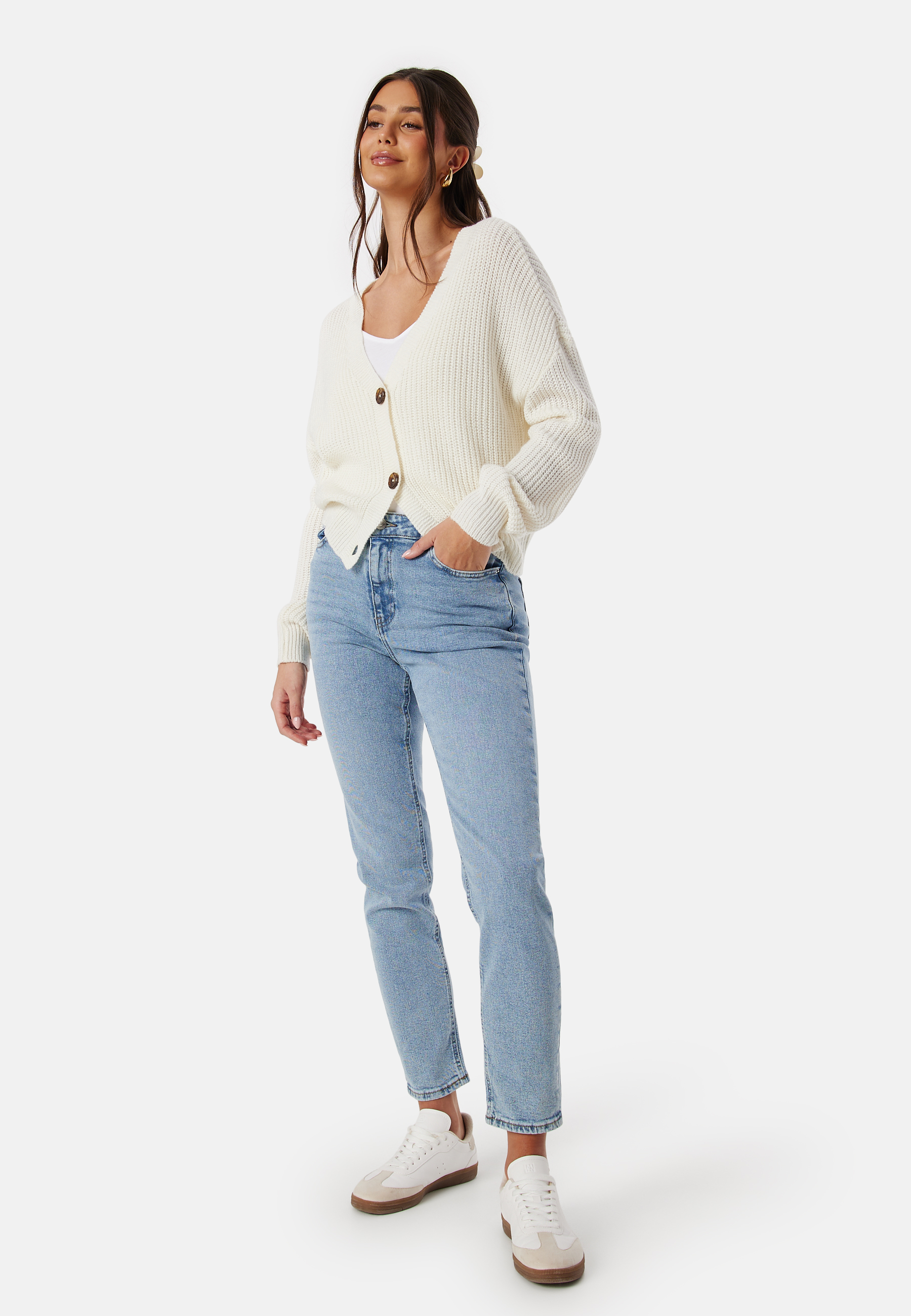 Pcbella High Waist tap ank jeans 2