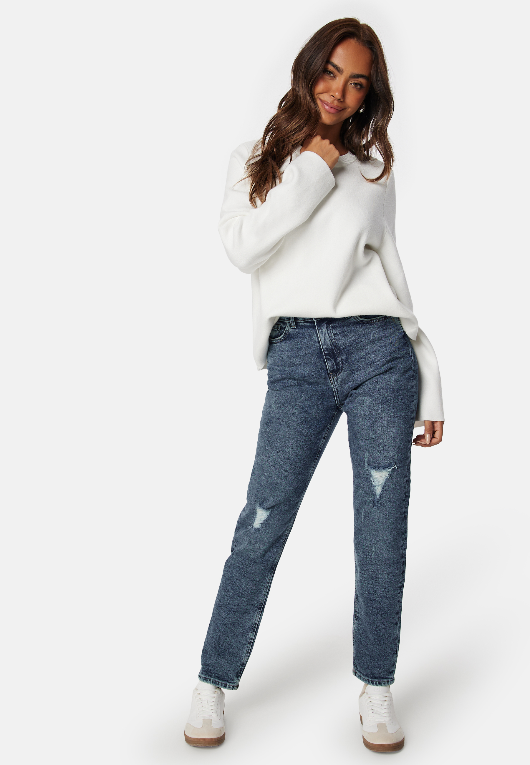 Pcbella High Waist Tap Dest Ank Jeans 2