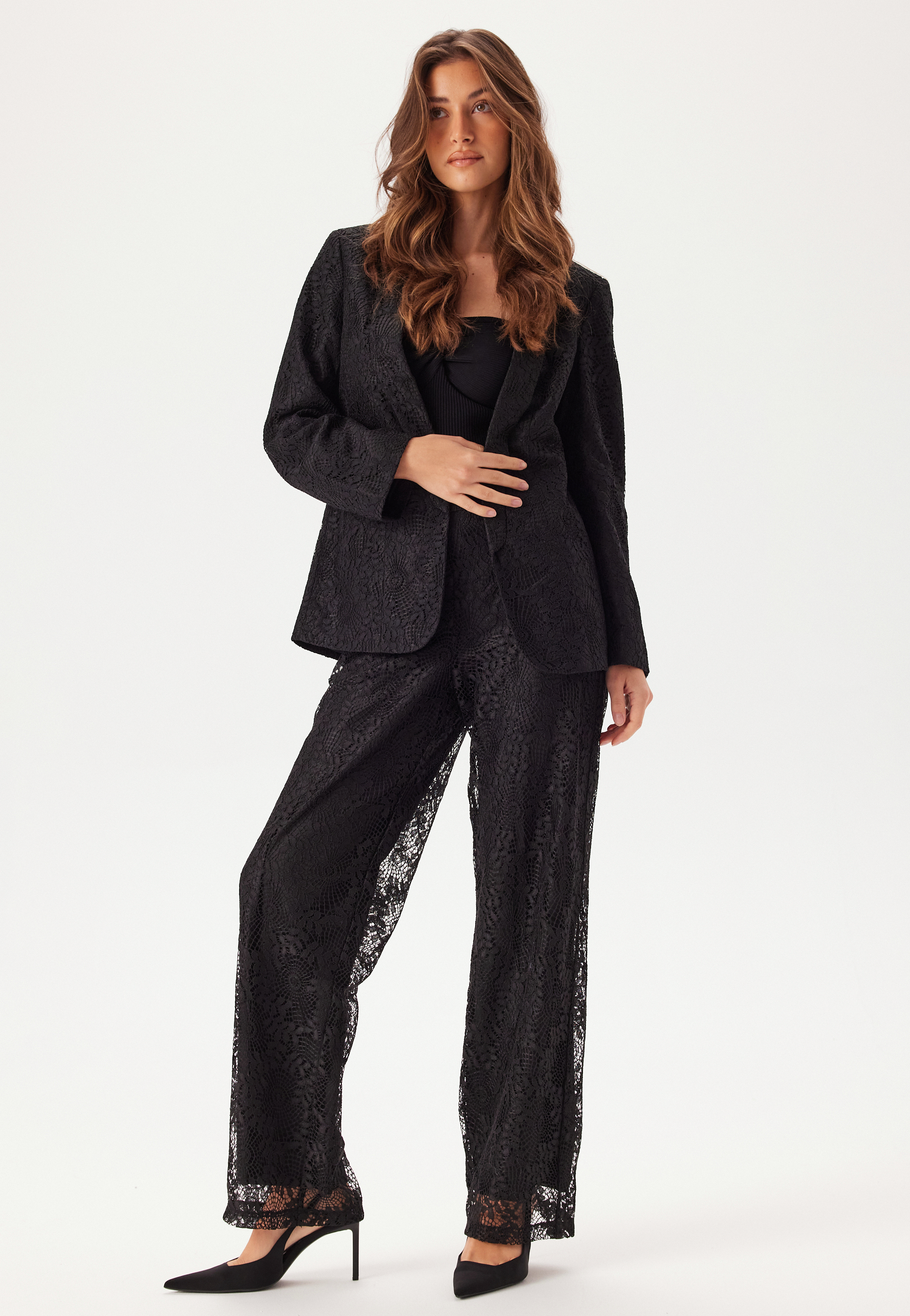 Pcbosulla Hw Lace Wide Pant 2