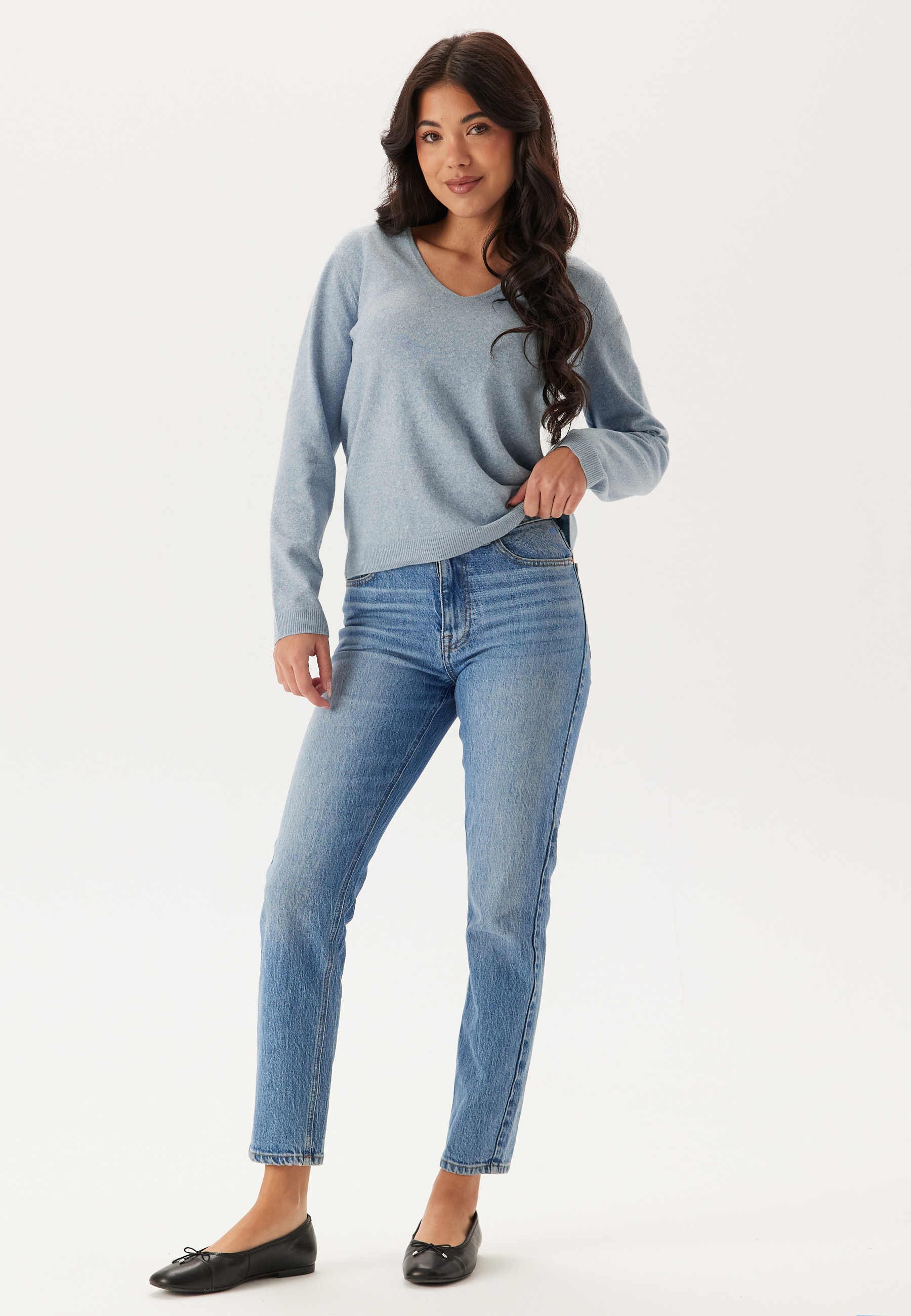 Pcbree Ls V-neck Knit 2