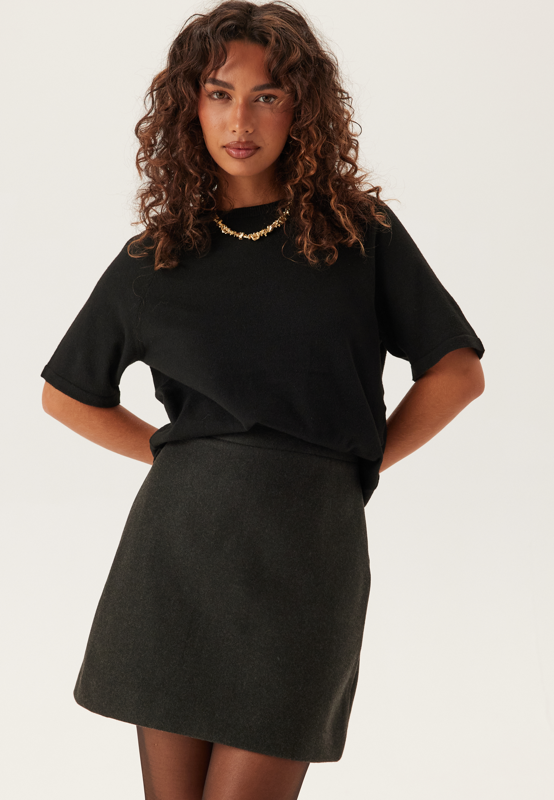 Pcbree Ss O-neck Knit