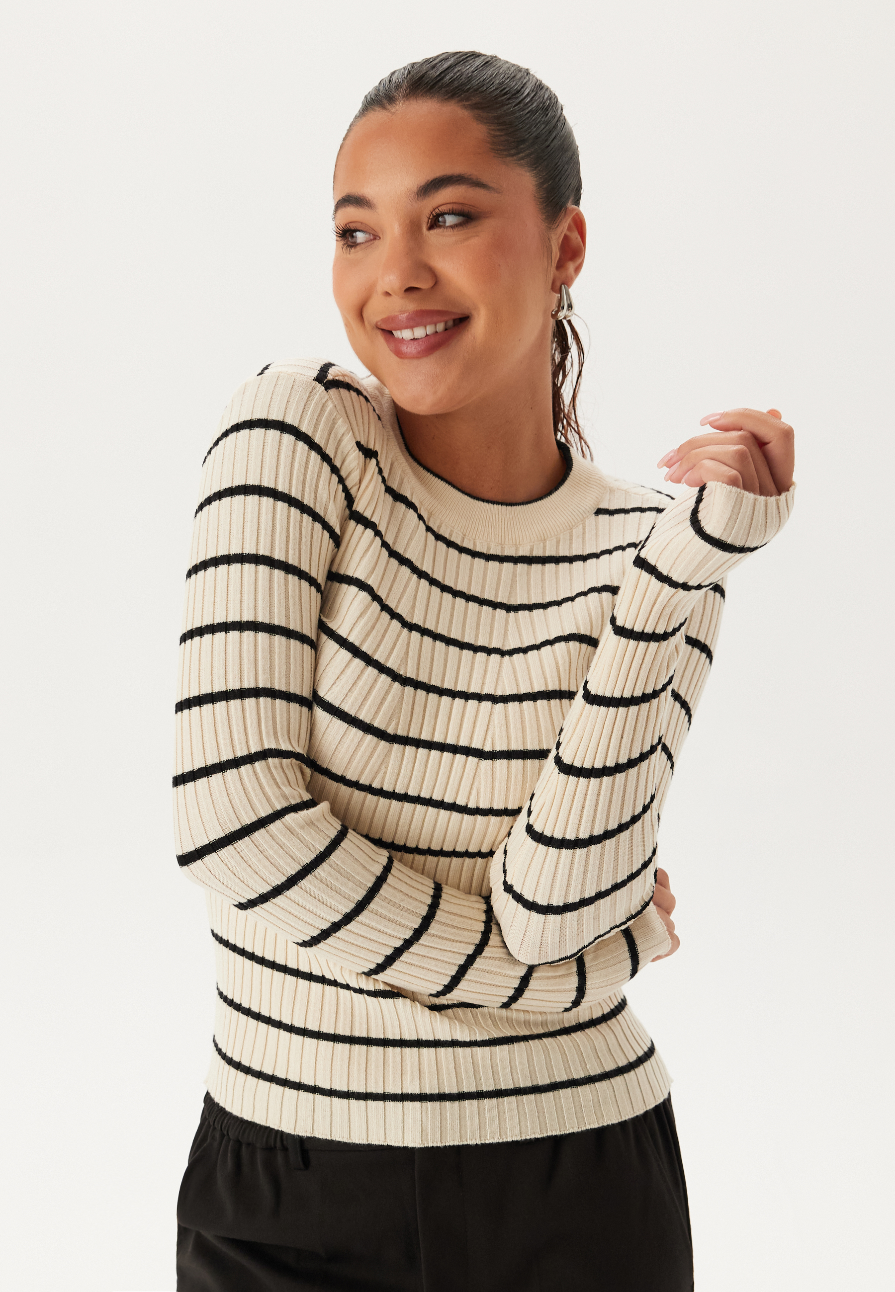 Pccrista LS O-Neck Knit
