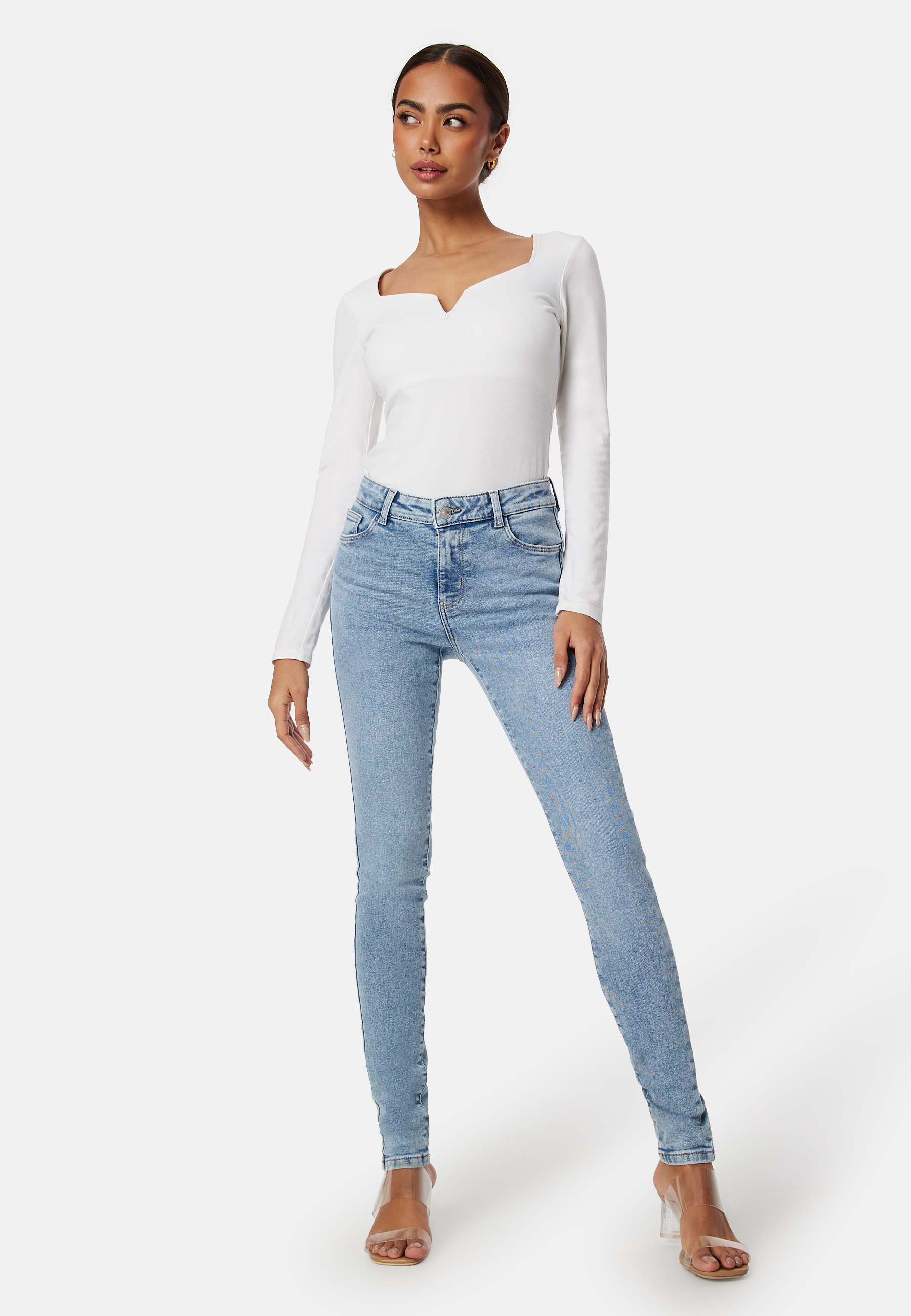 Pcdana Mid Waist Skinny Jeans 2