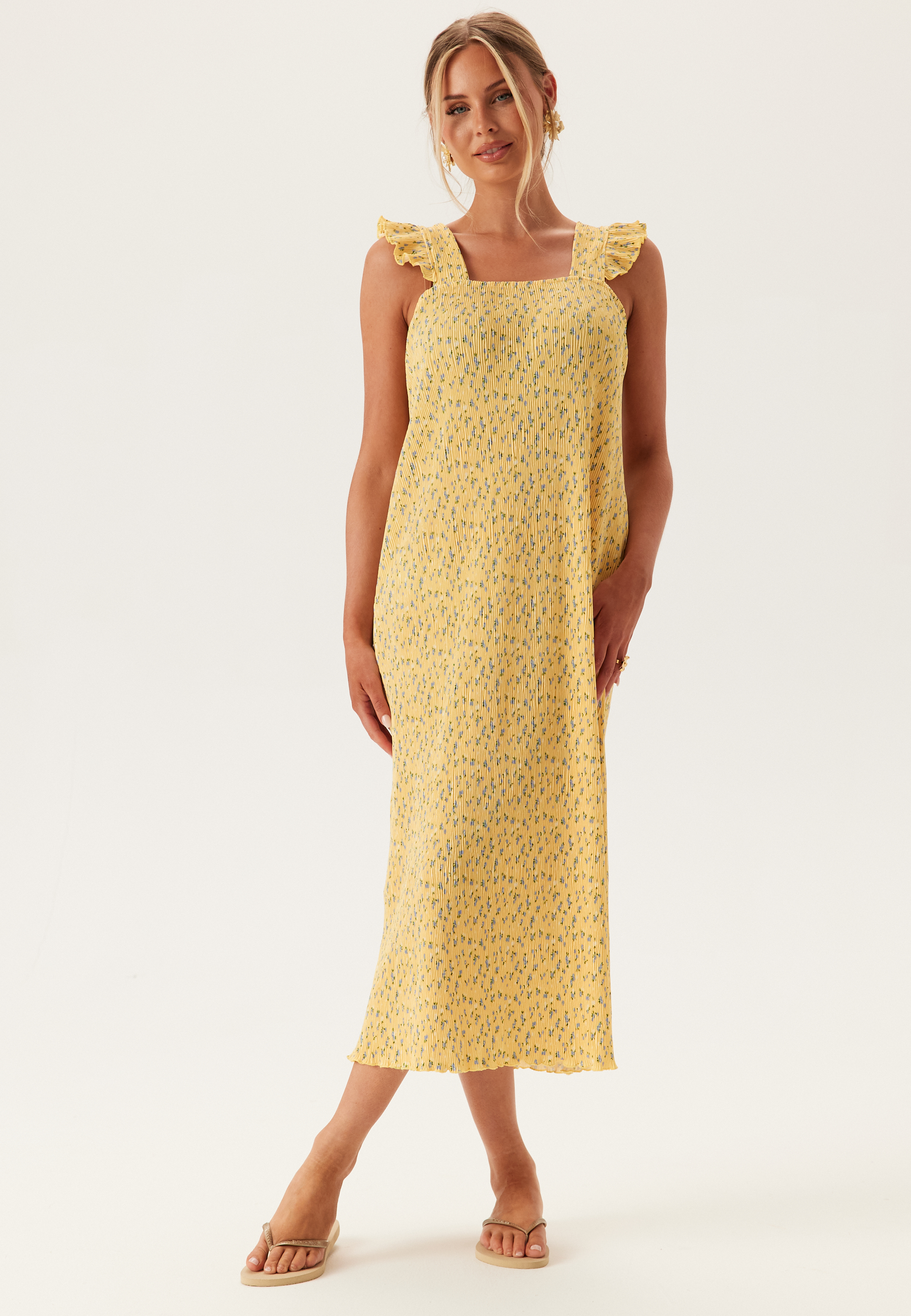Pcflora Strap Flounce Dress 2