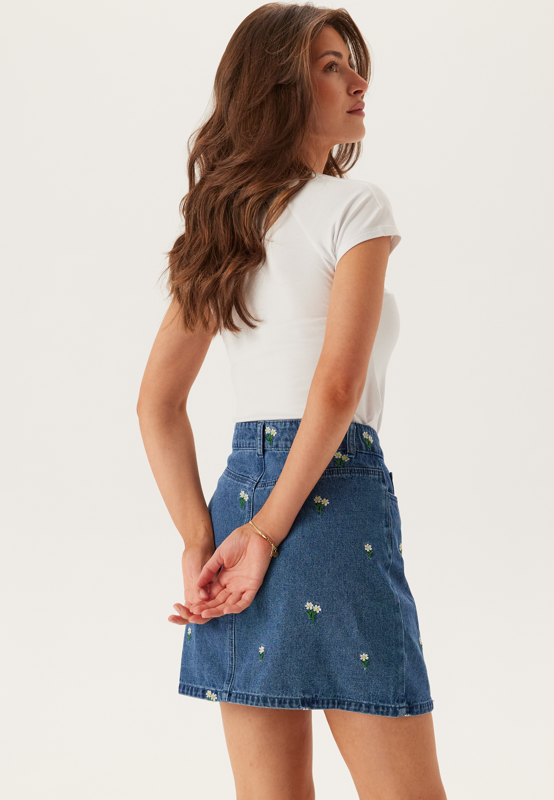 Pcfreia Hw Short Denim Skirt 2