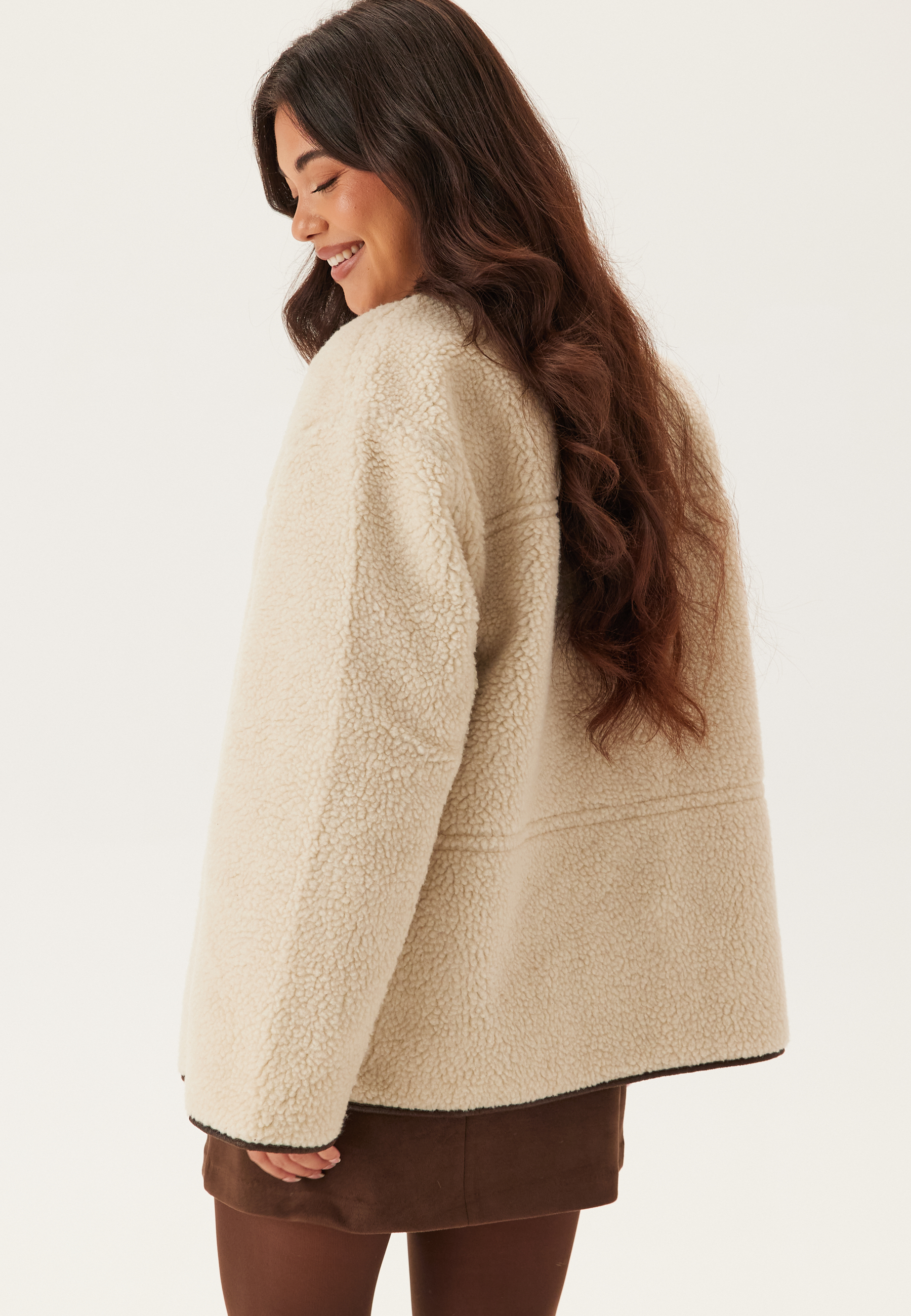 Pcjulie Reversible Teddy Coat 2
