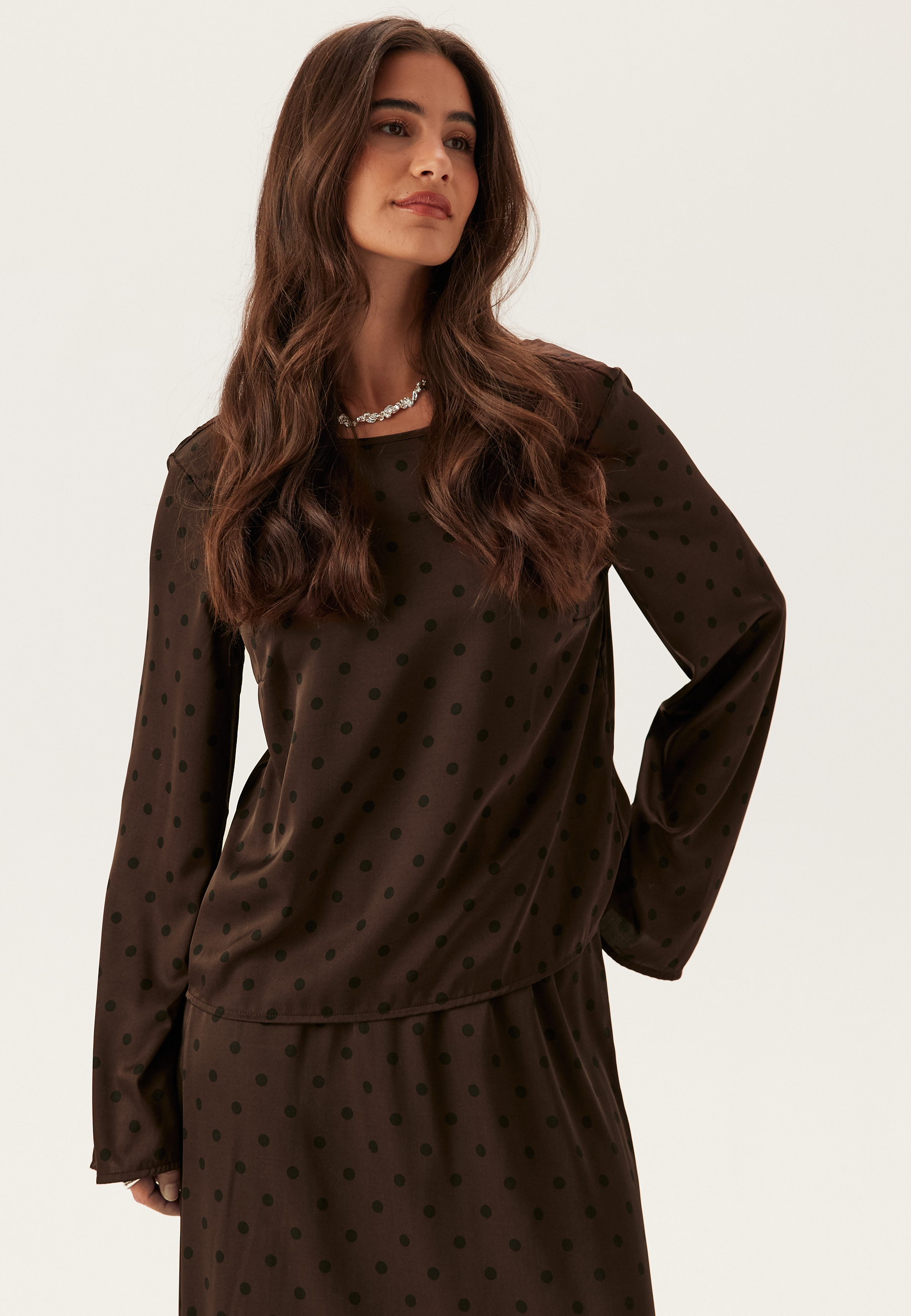 Pcjytta Ls Satin Top 2