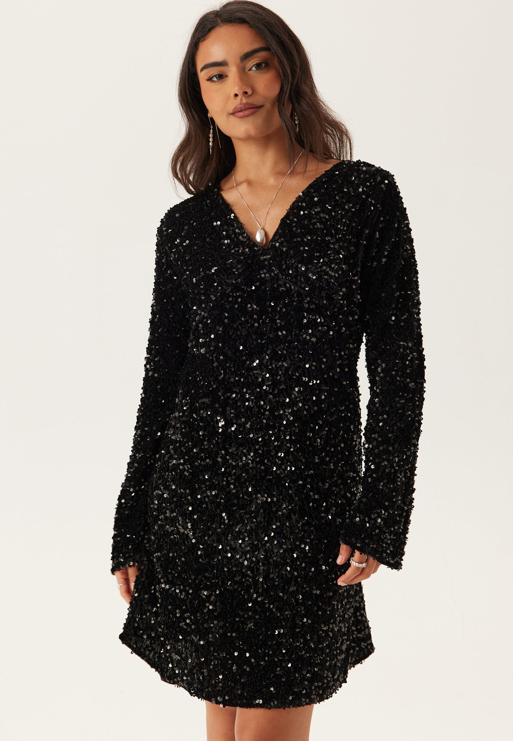 Black Detail:black Sequins