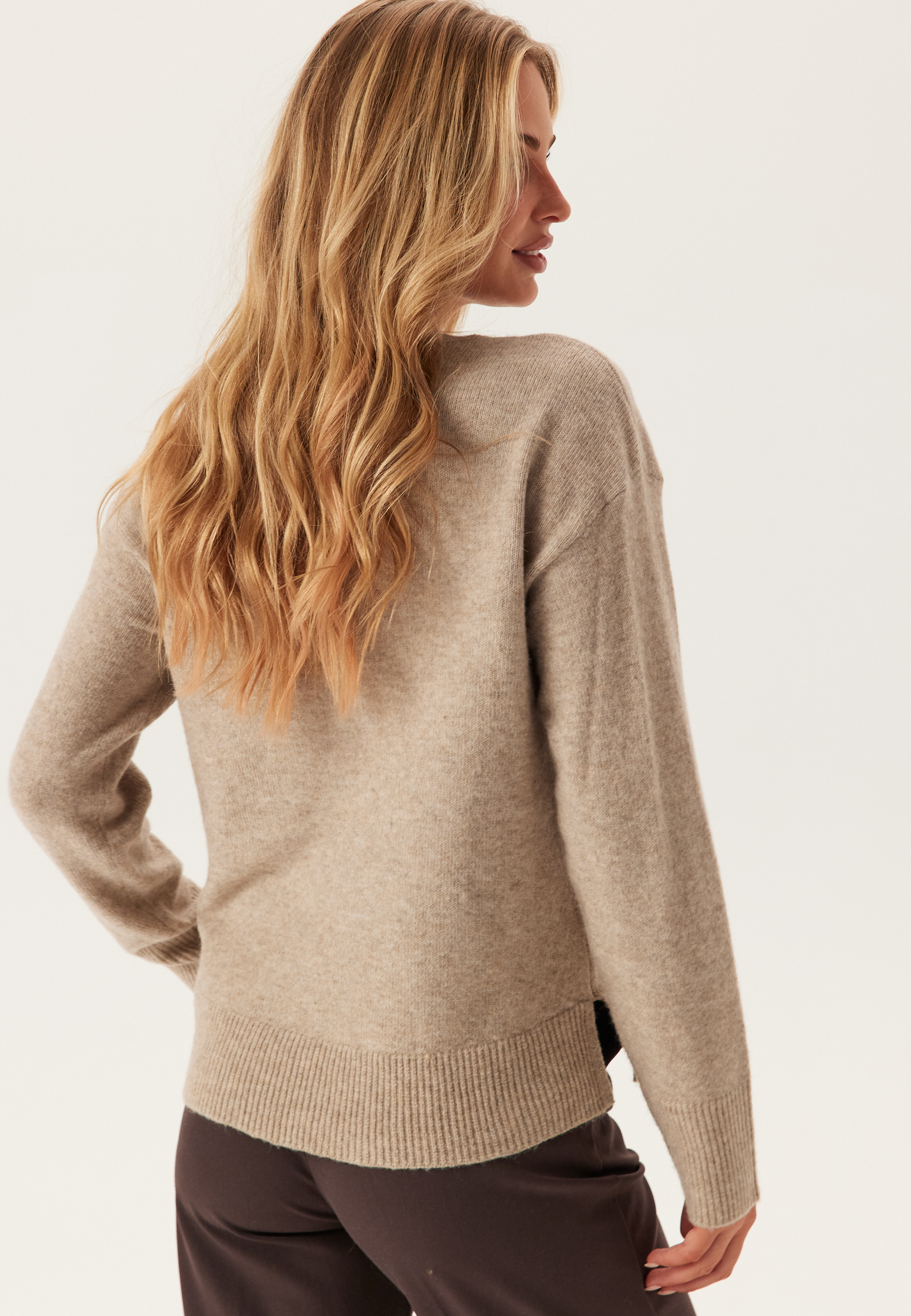 Pcmalou Ls O-neck Cutline Knit 2