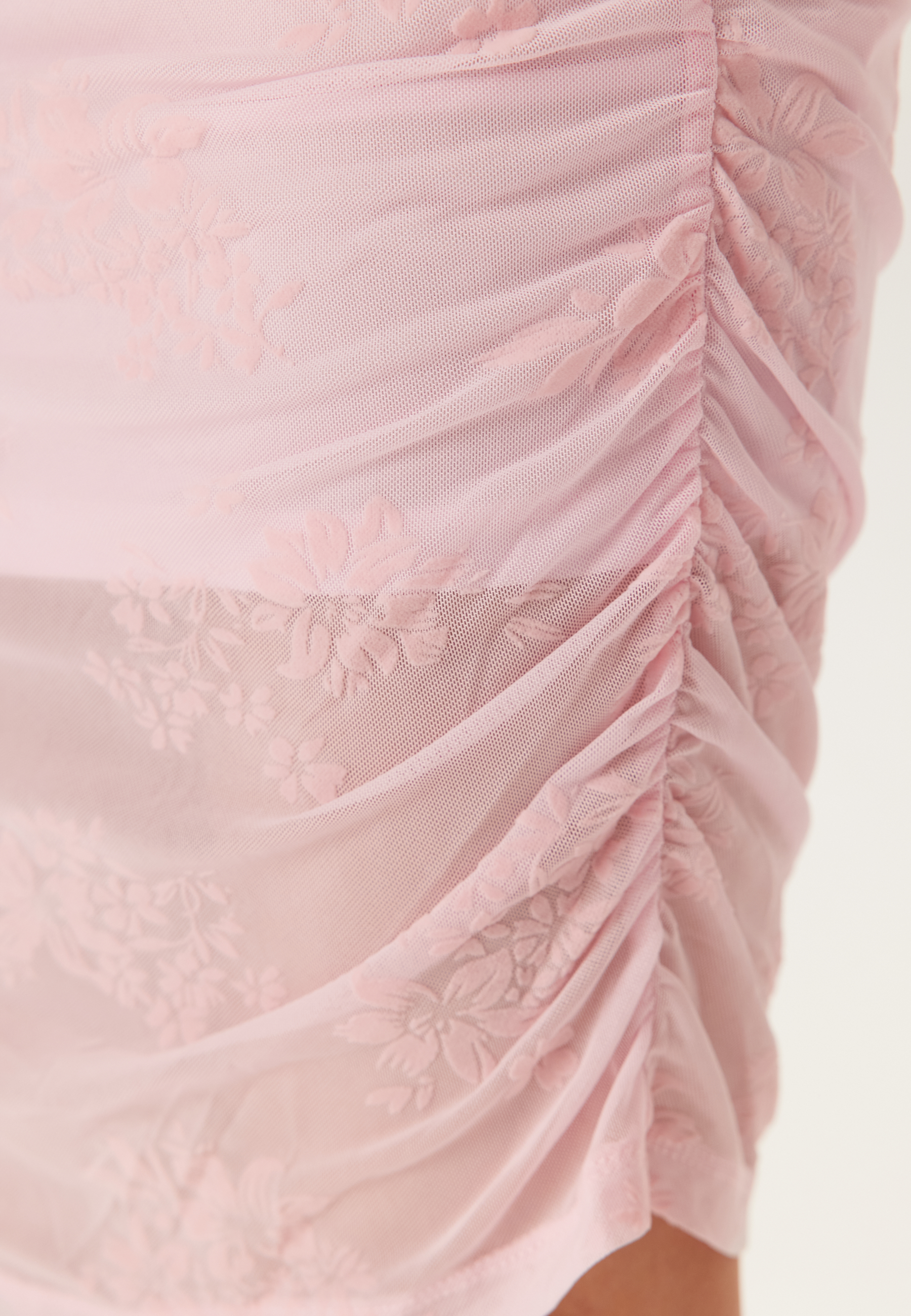 Pcmerry Sl Ruching Short Dress 4