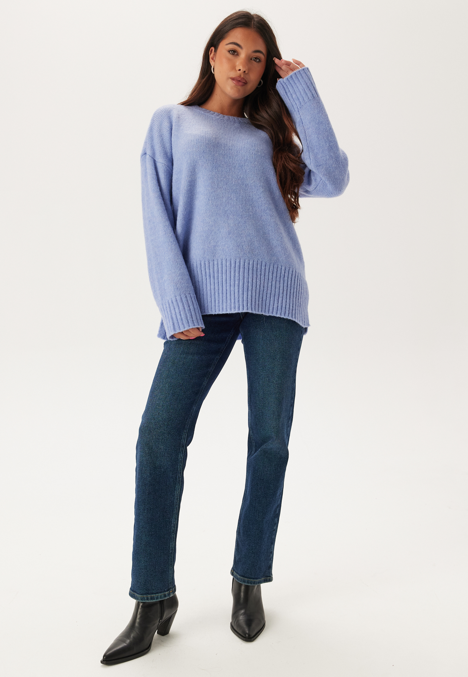 Pcnancy Ls Loose O-neck Knit 2
