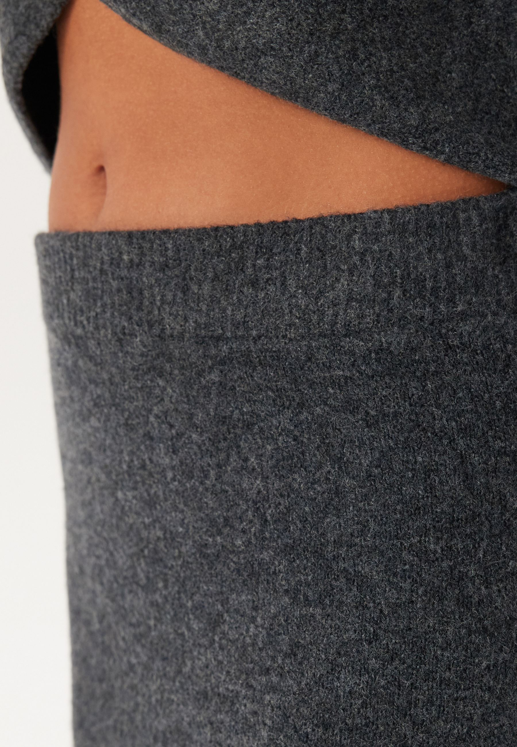 Pcnanu Hw Long Knit Skirt Bc 3