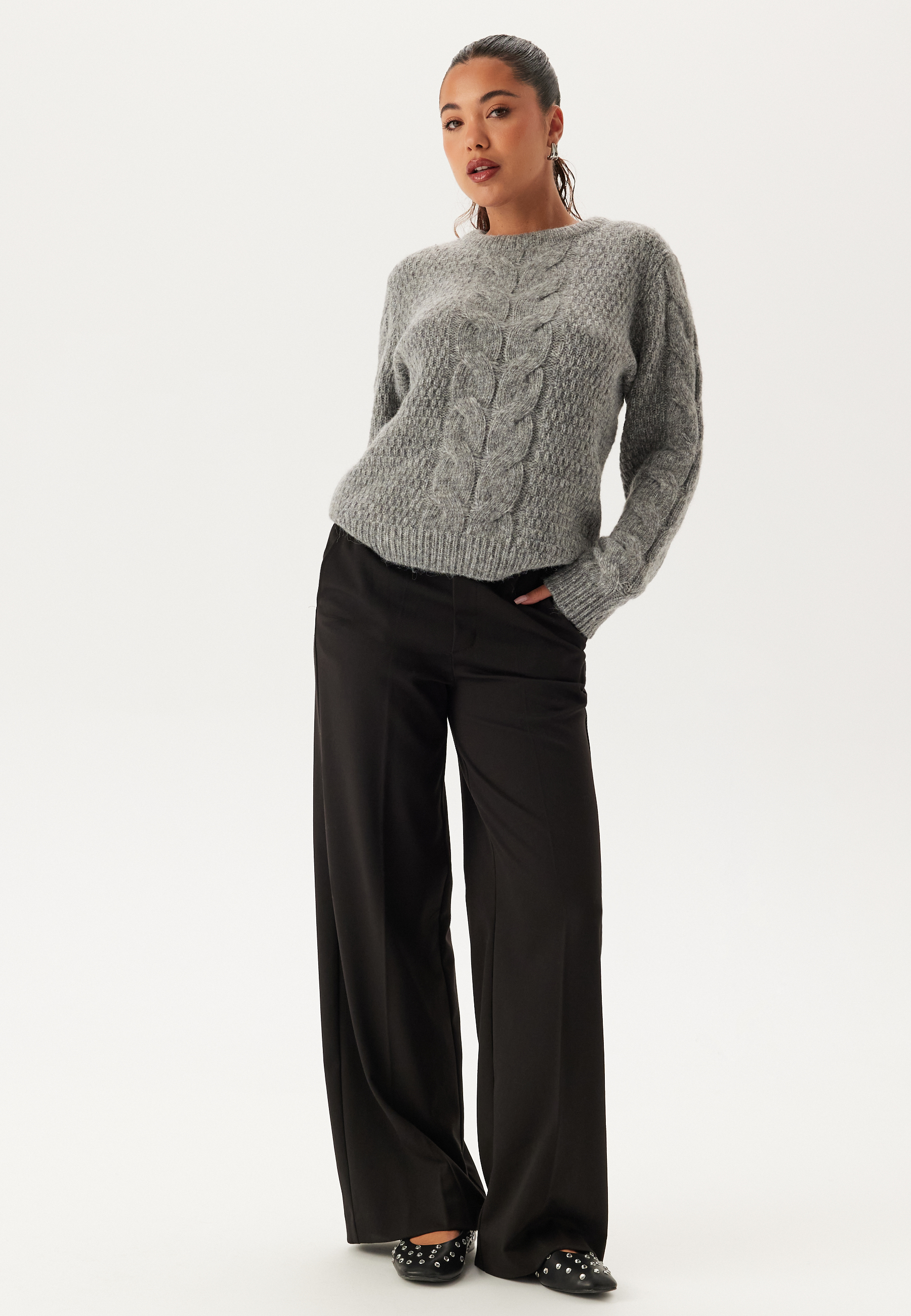 Pcnina Ls O-neck Knit 2