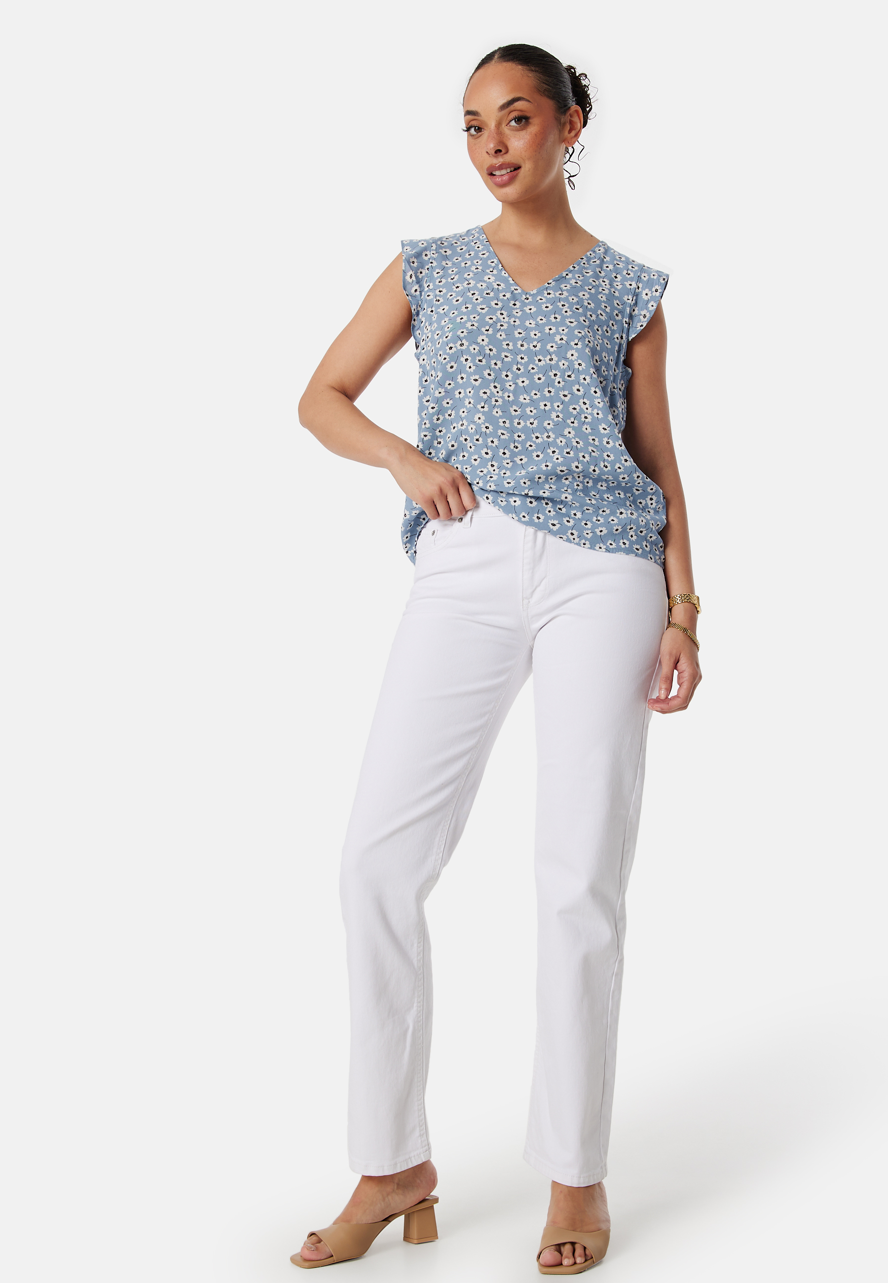 Pcnya SL V-Neck Top 2