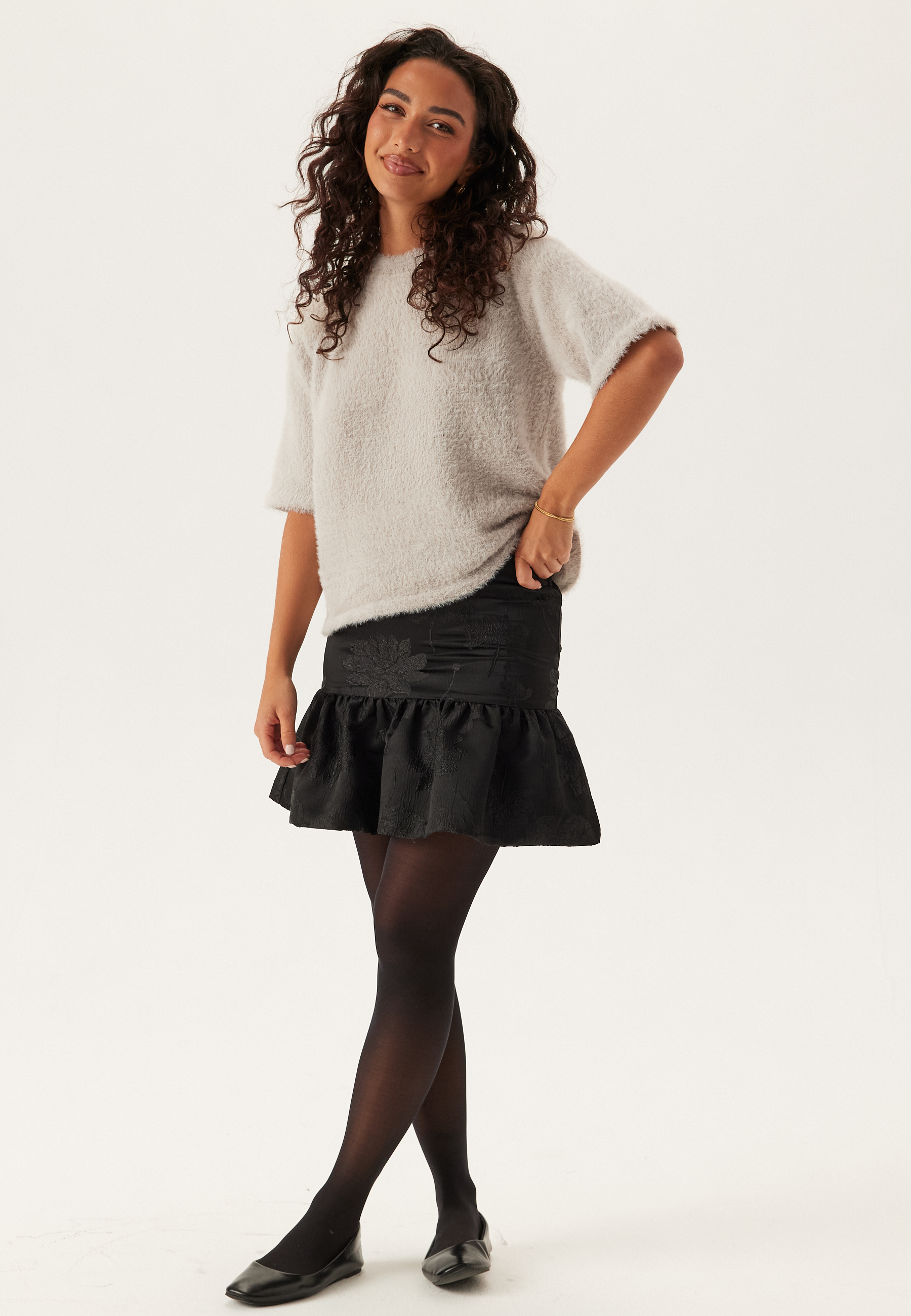Pcovy Ss O-neck Knit 2