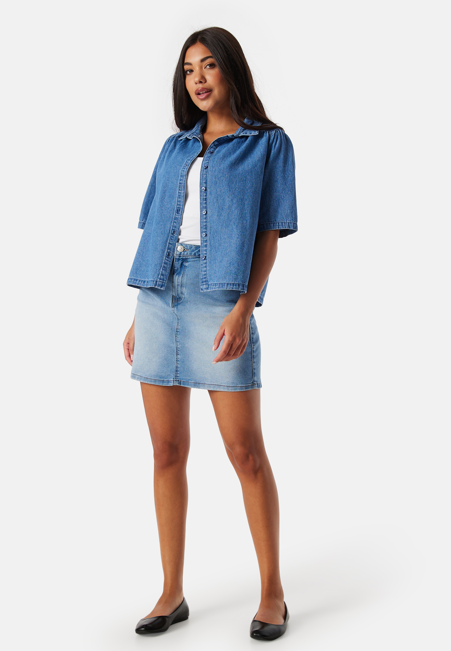 Pcpeggy HW Denim Skirt 2