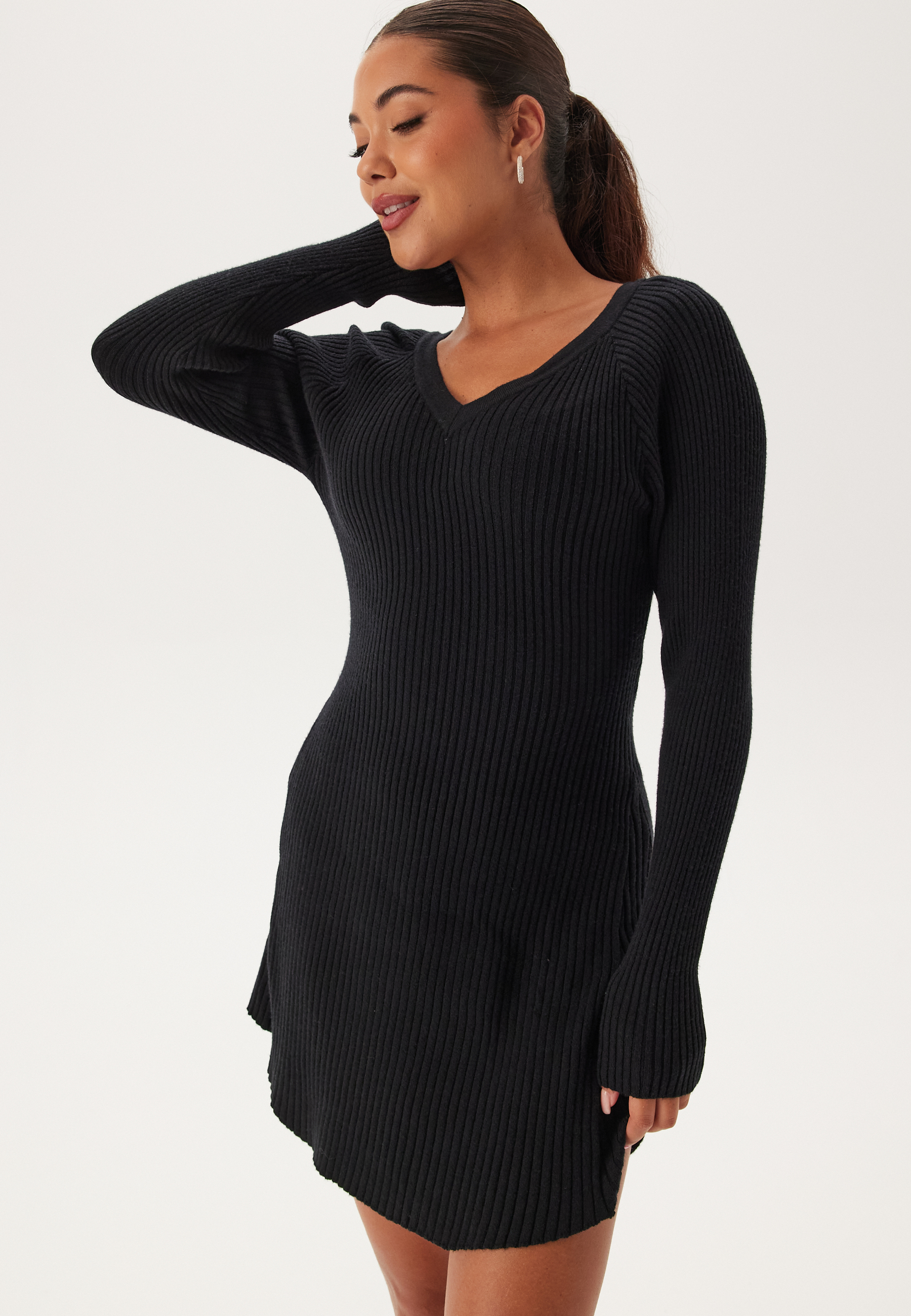Pcprista Ls V-neck Knit Dress