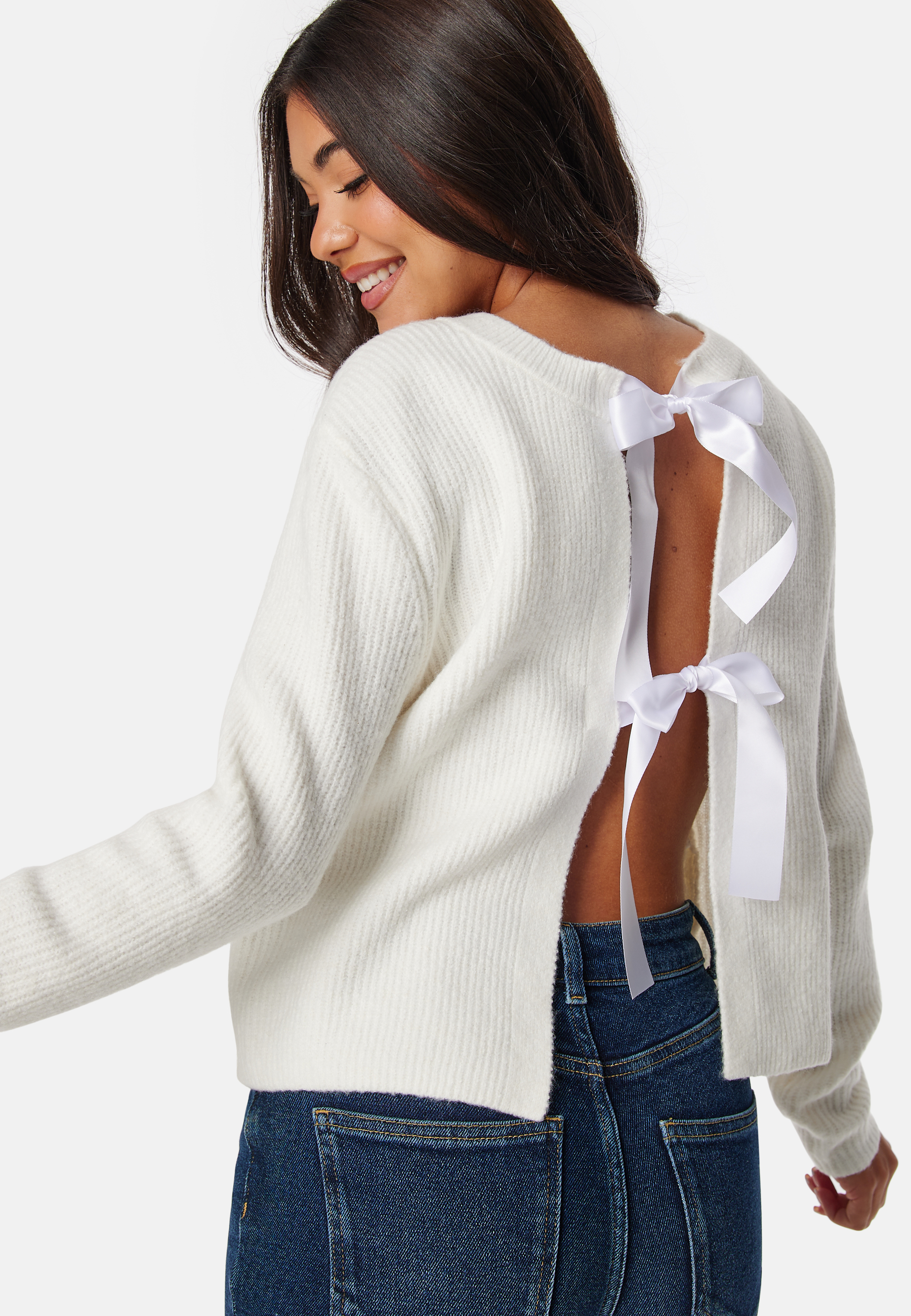 Pcrilly LS Reversible Bow Knit 3