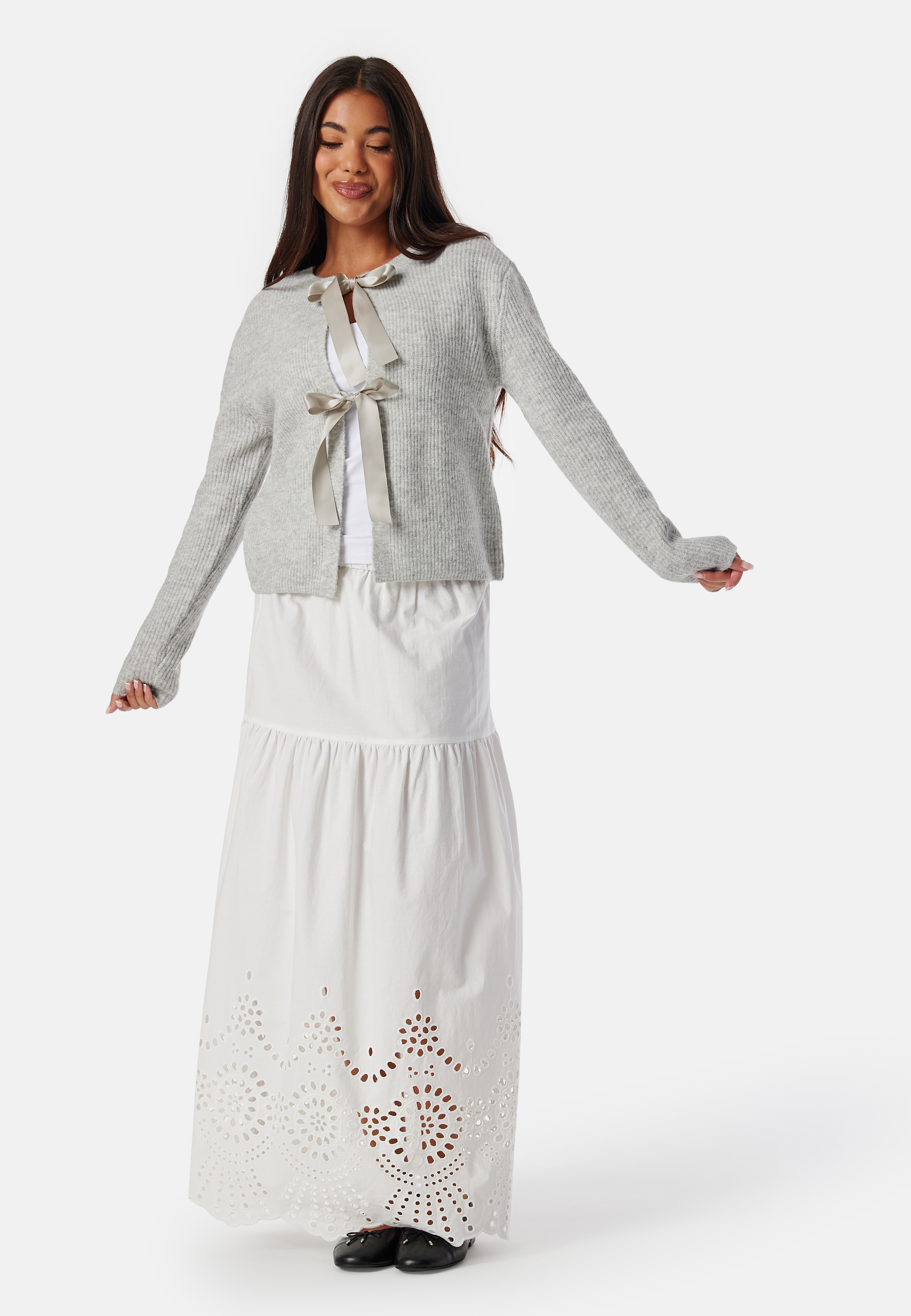 Pcrilly LS Reversible Bow Knit 2