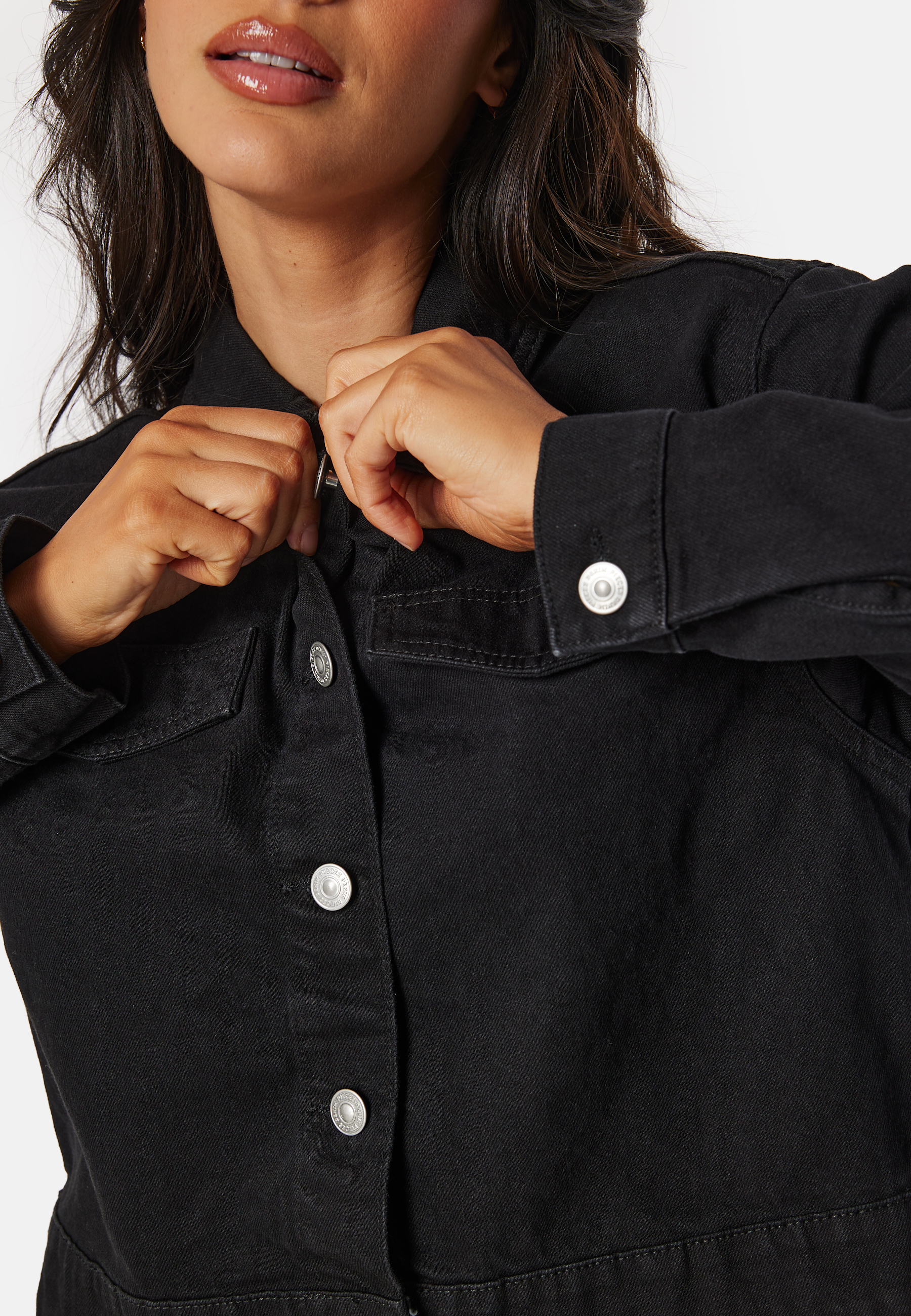 Pctessie LS denim jacket 3