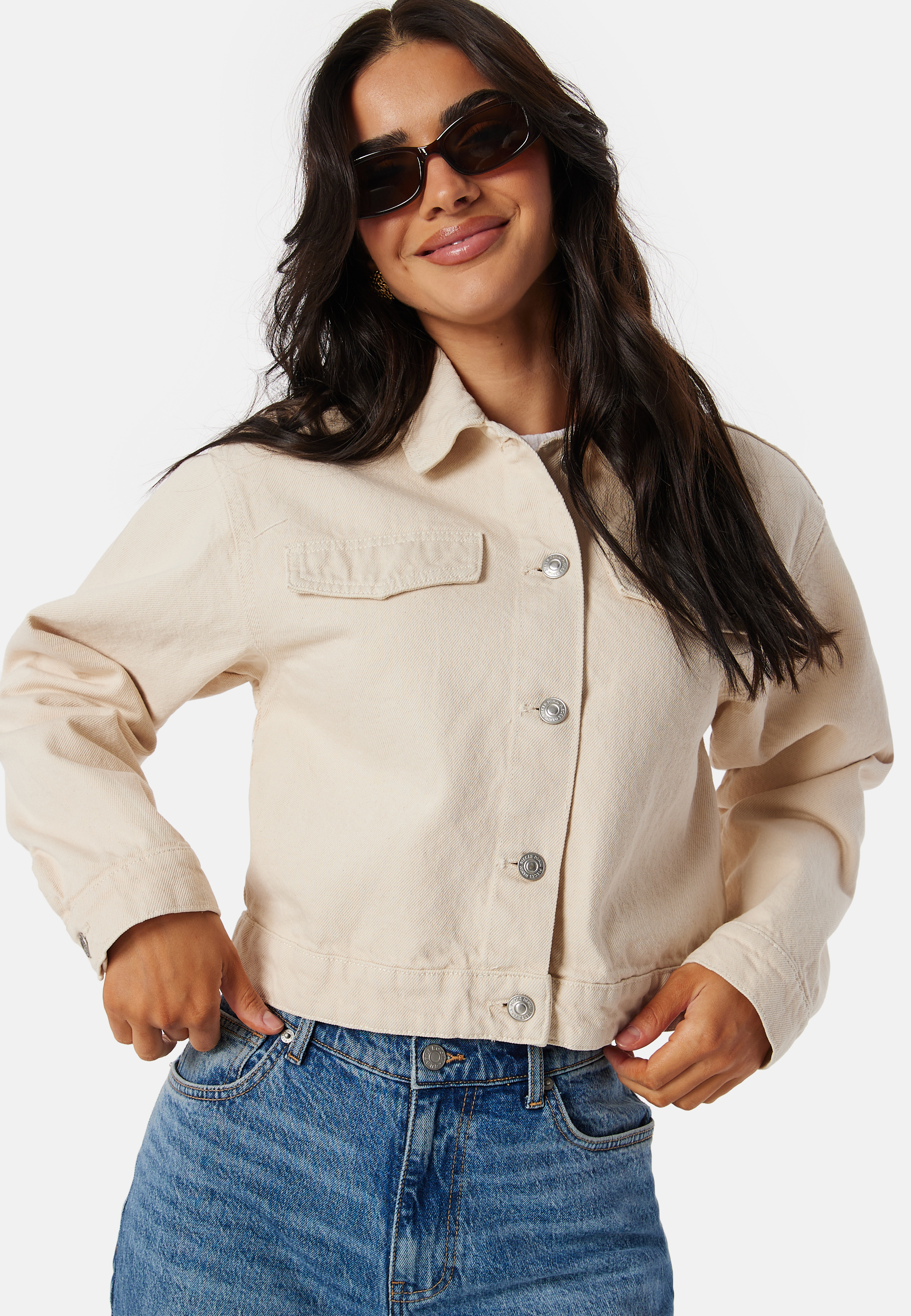 Pctessie LS denim jacket 4