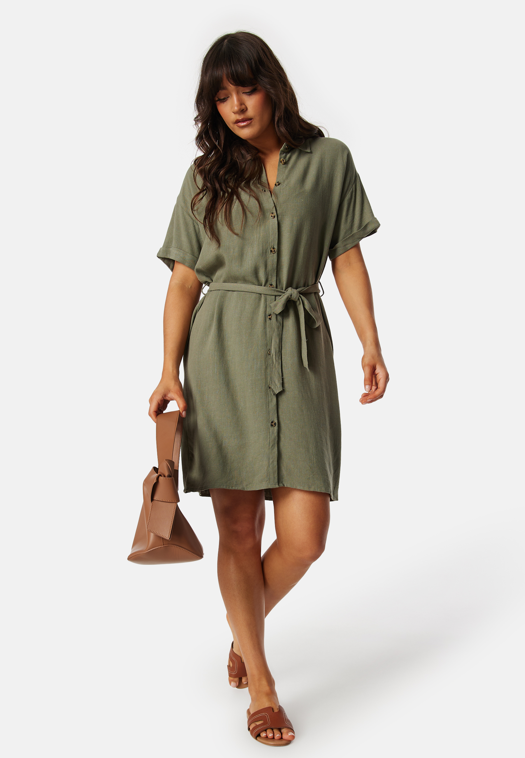 Pcvinsty Linen Shirt Dress 2