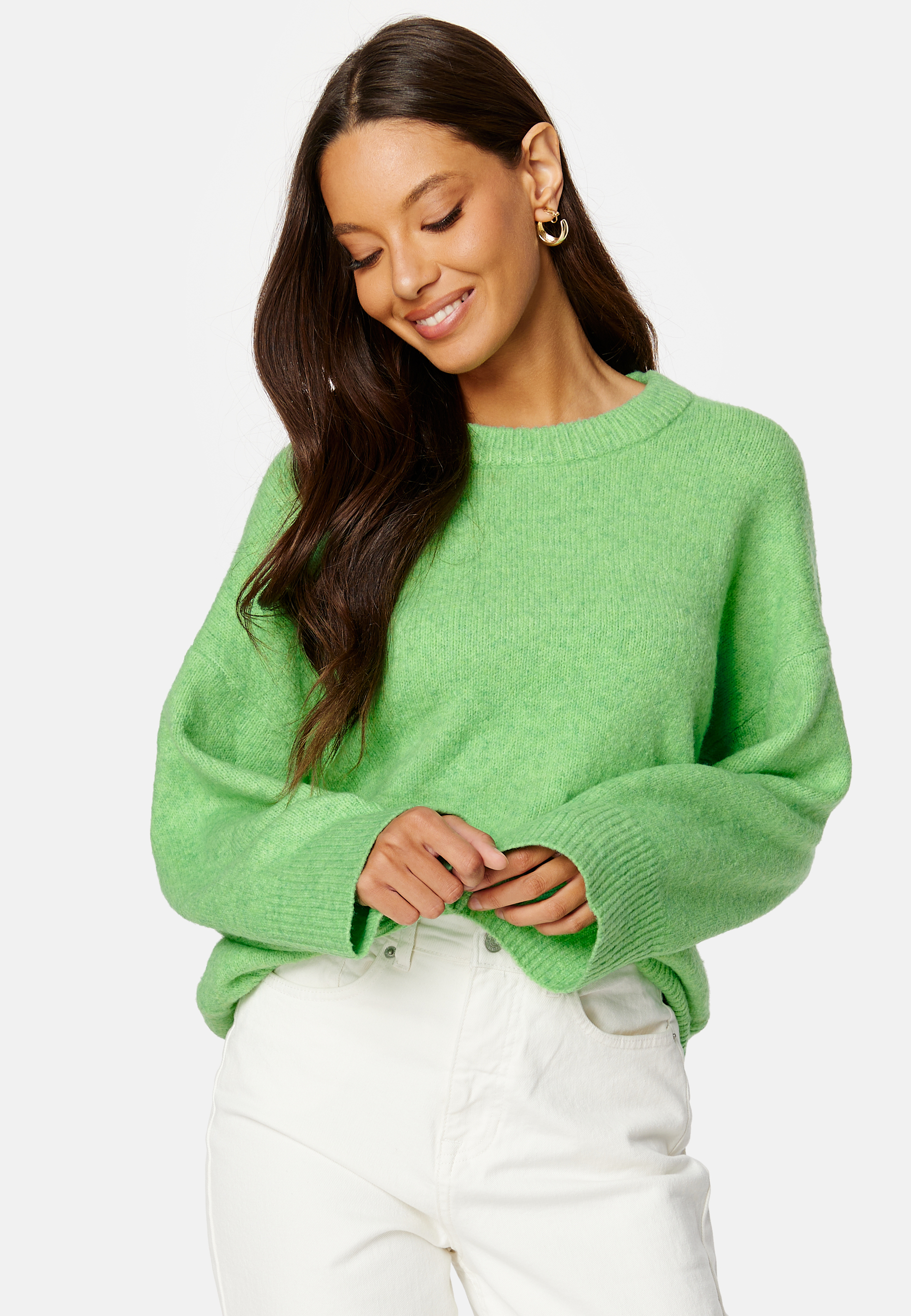 Tulle LS Oversize O-Neck Knit