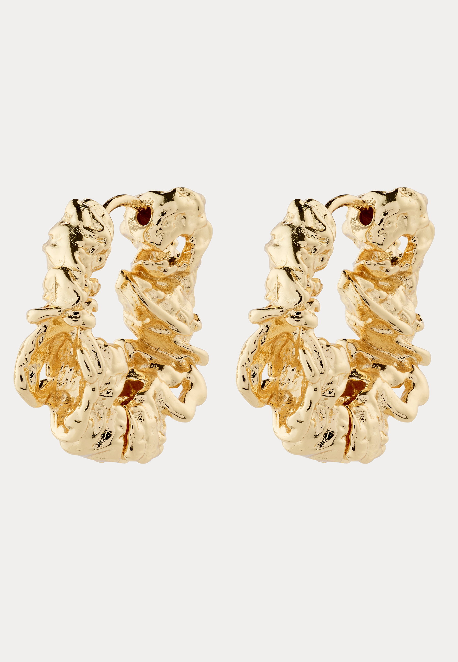 Act Recycled Hoop Earrings Gol 2