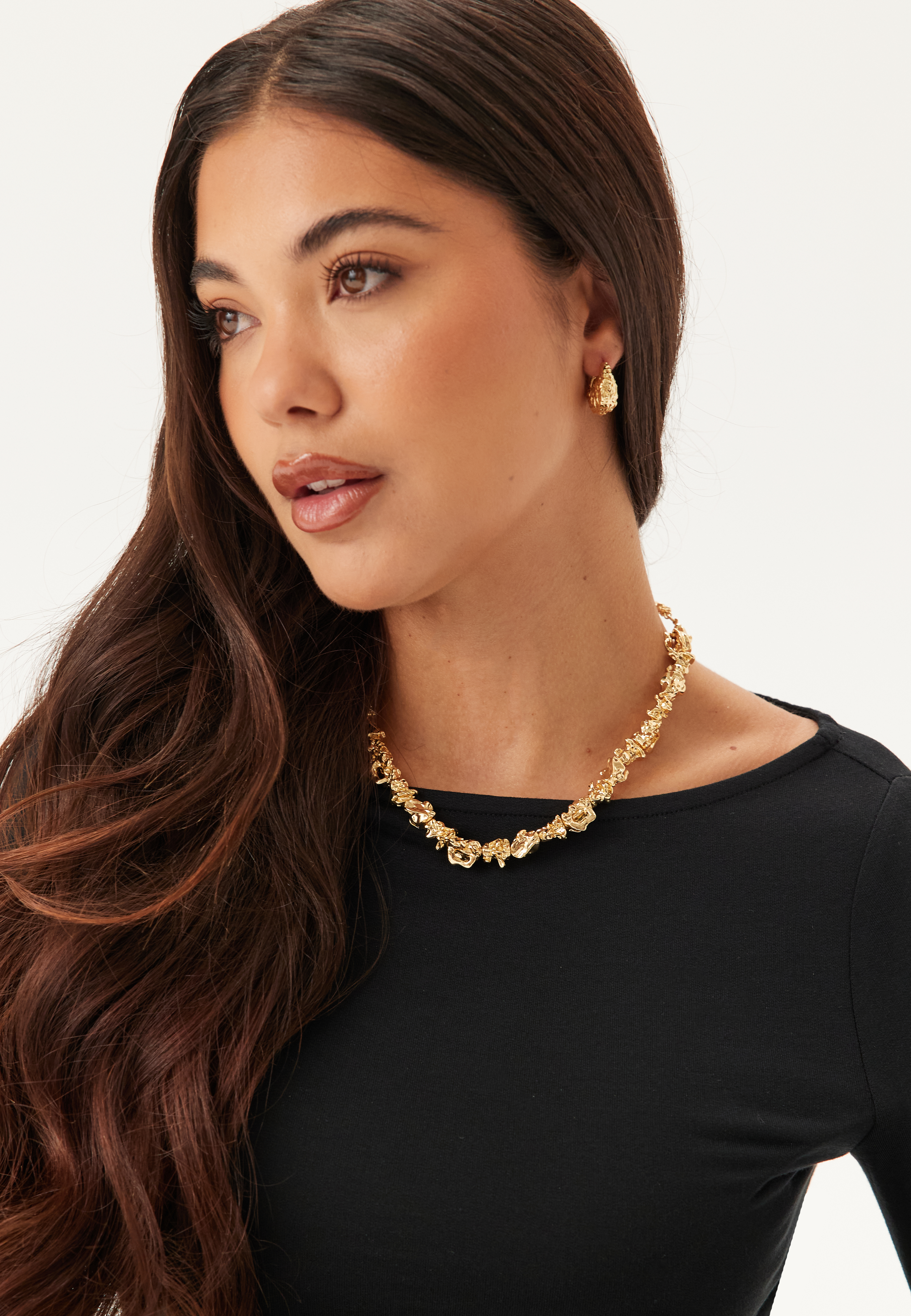 Act Recycled Necklace Gold-pla 2