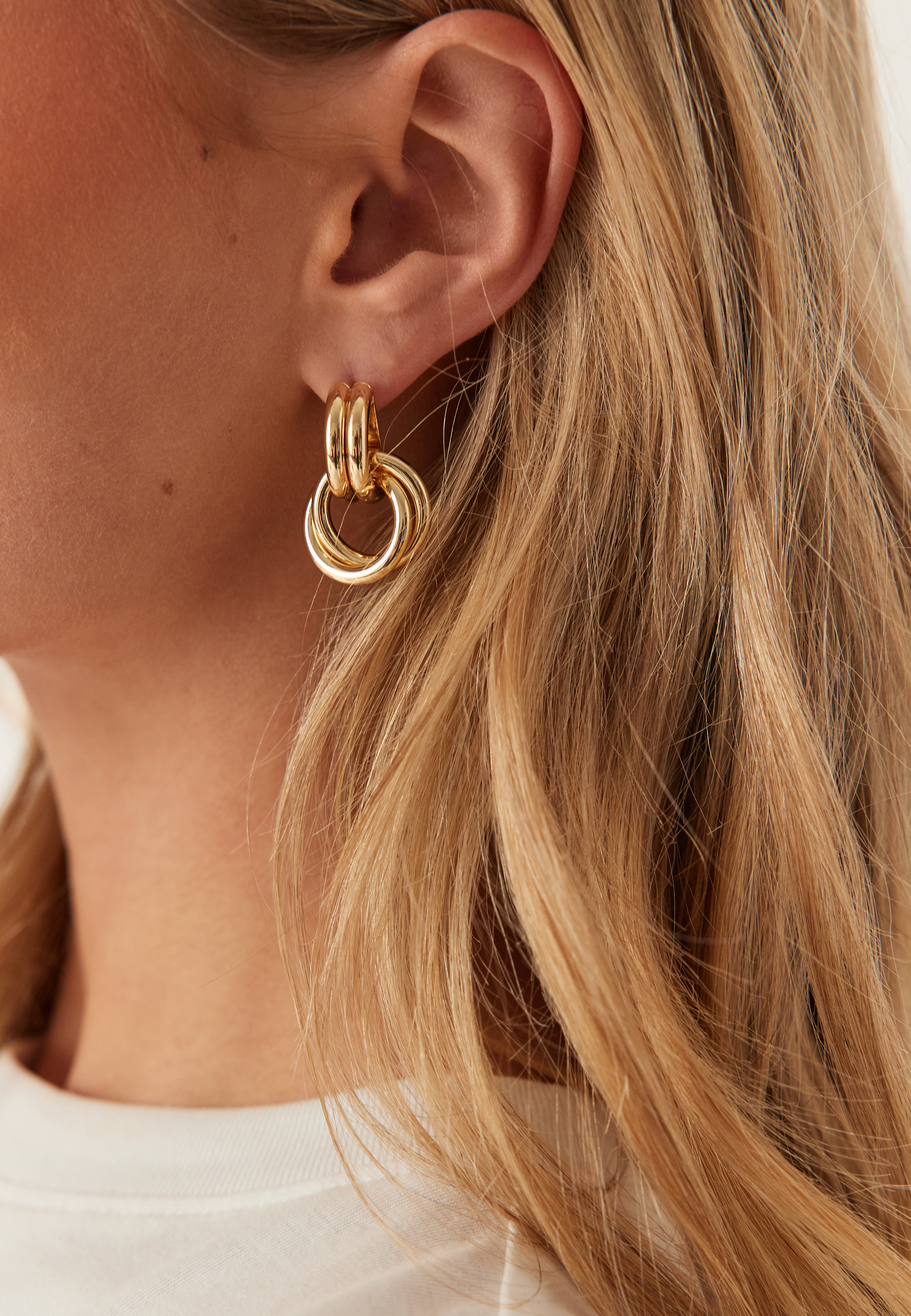 Agni Earrings Gold-plated 2