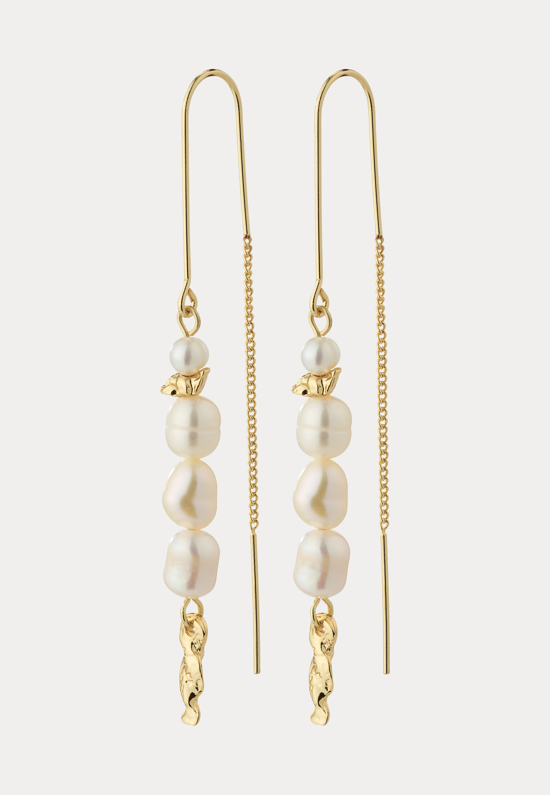 Berthe Pearl Chain Earrings Go