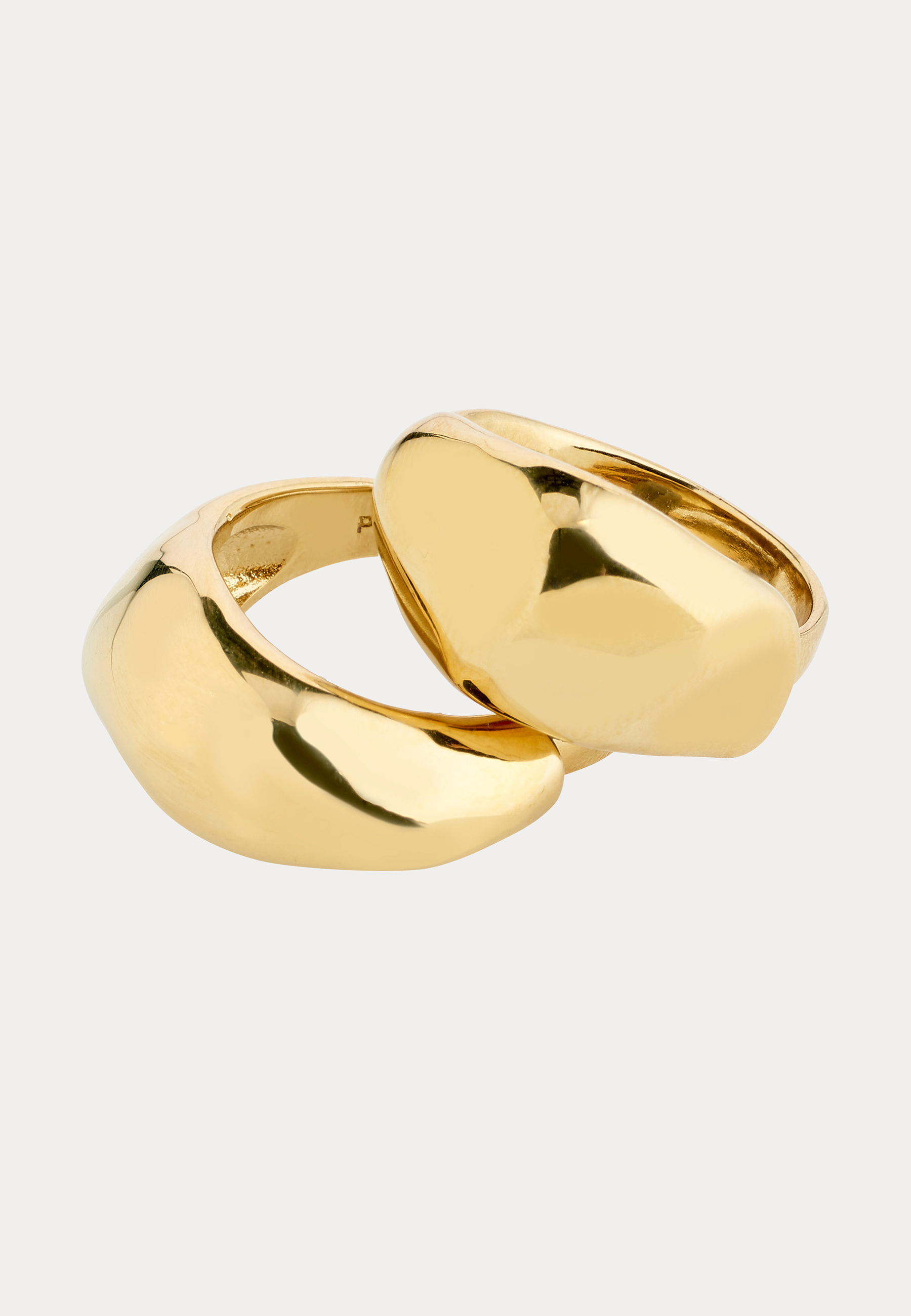 Dune Rings, 2-in-1 Set, Gold-p 3