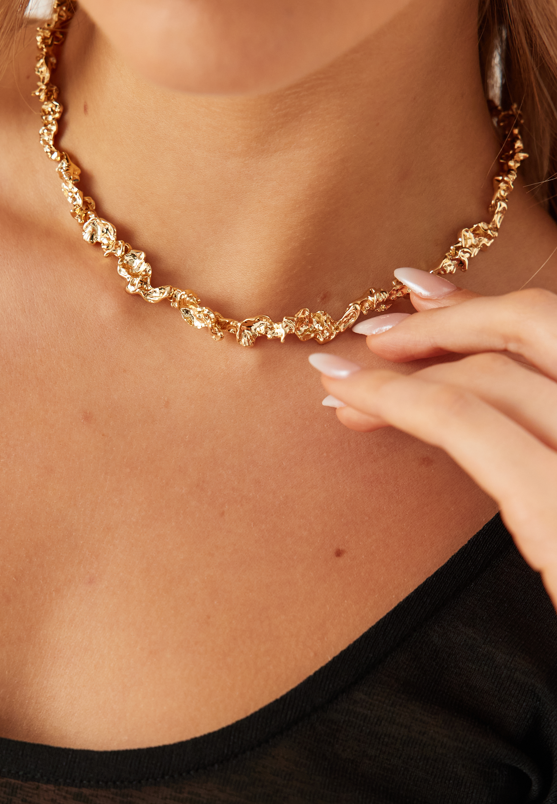 Produktfoto för Pilgrim Raelynn Halsband 18 kt. Zink 602412001 - Dam - Brass