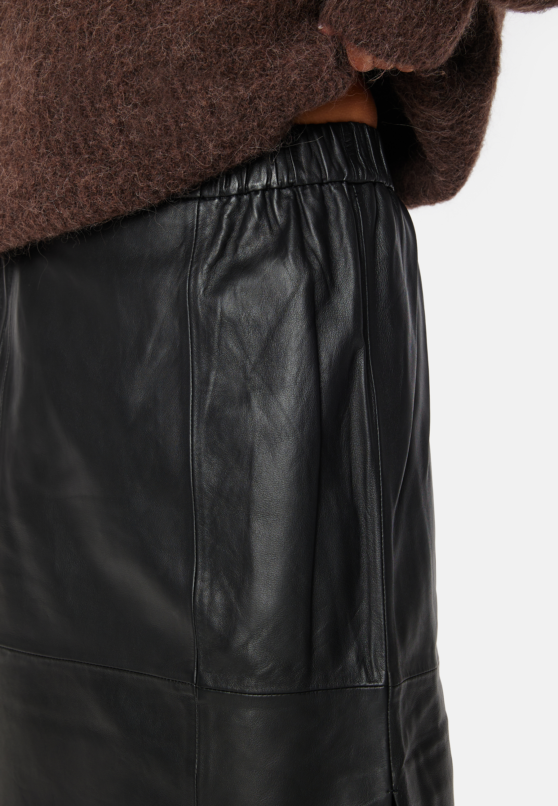 Fianna HW Midi Leather Skirt 3