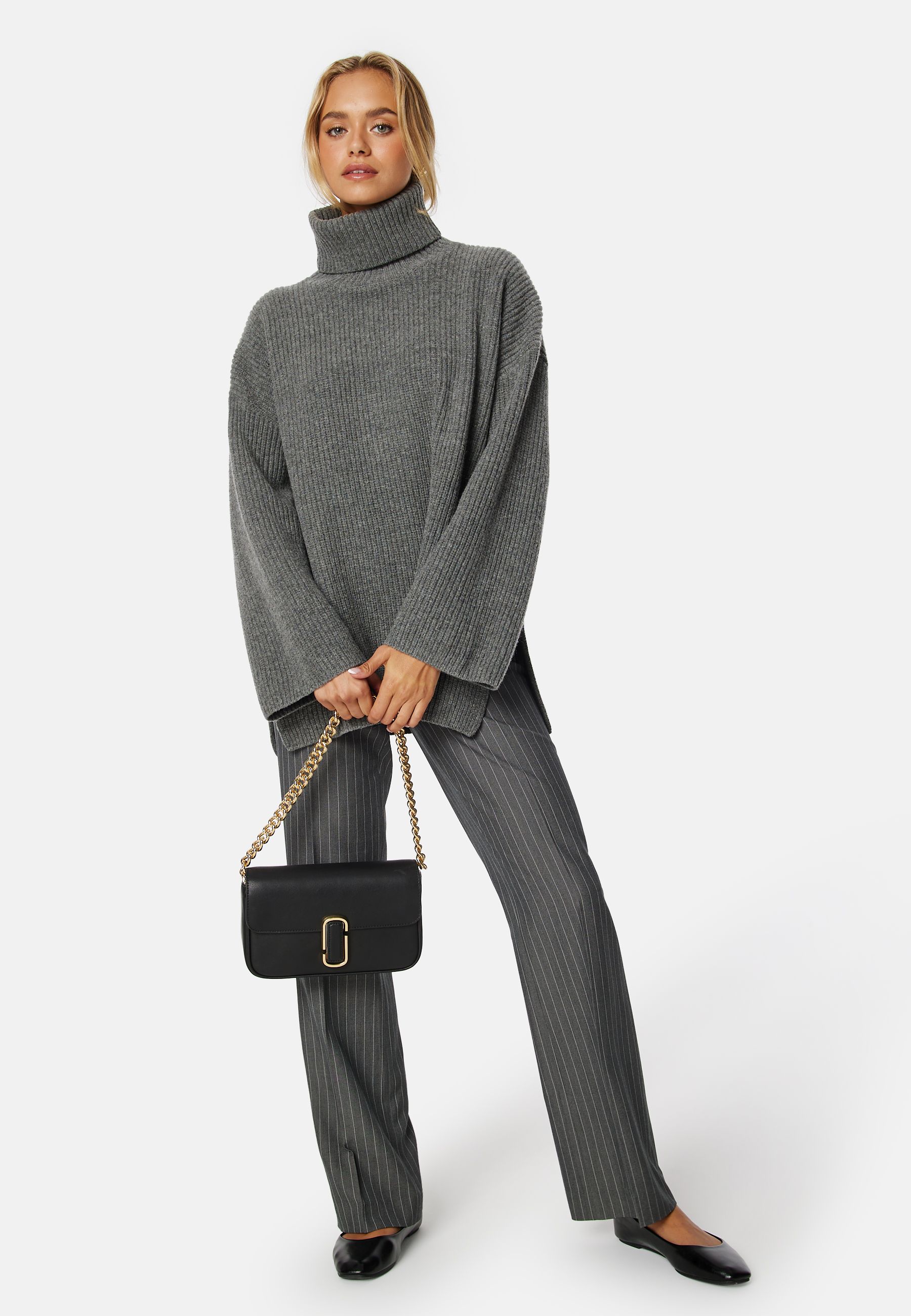 Mary LS Long Knit Roll Neck 2