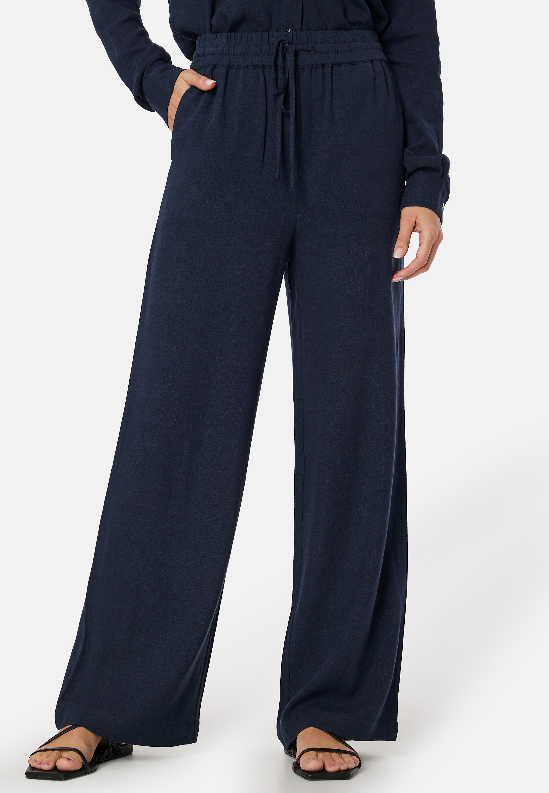 Selected Femme Viva Gulia Linbukse - Dark Sapphire