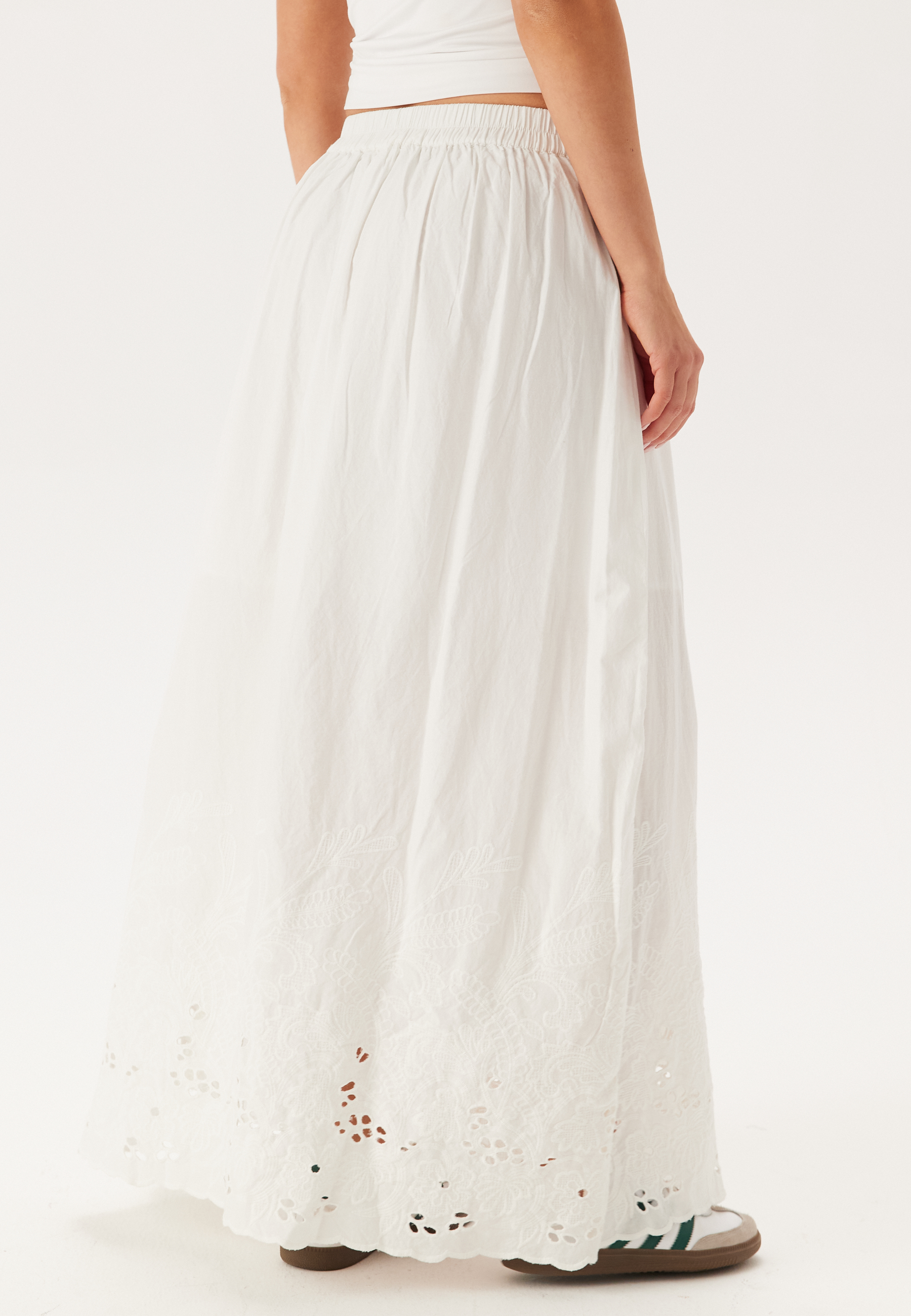 Alternativ bild 1 för Selected Femme - SLFDahlia HW Ankle Broderi Skirt - Kjol - Bright White - 34