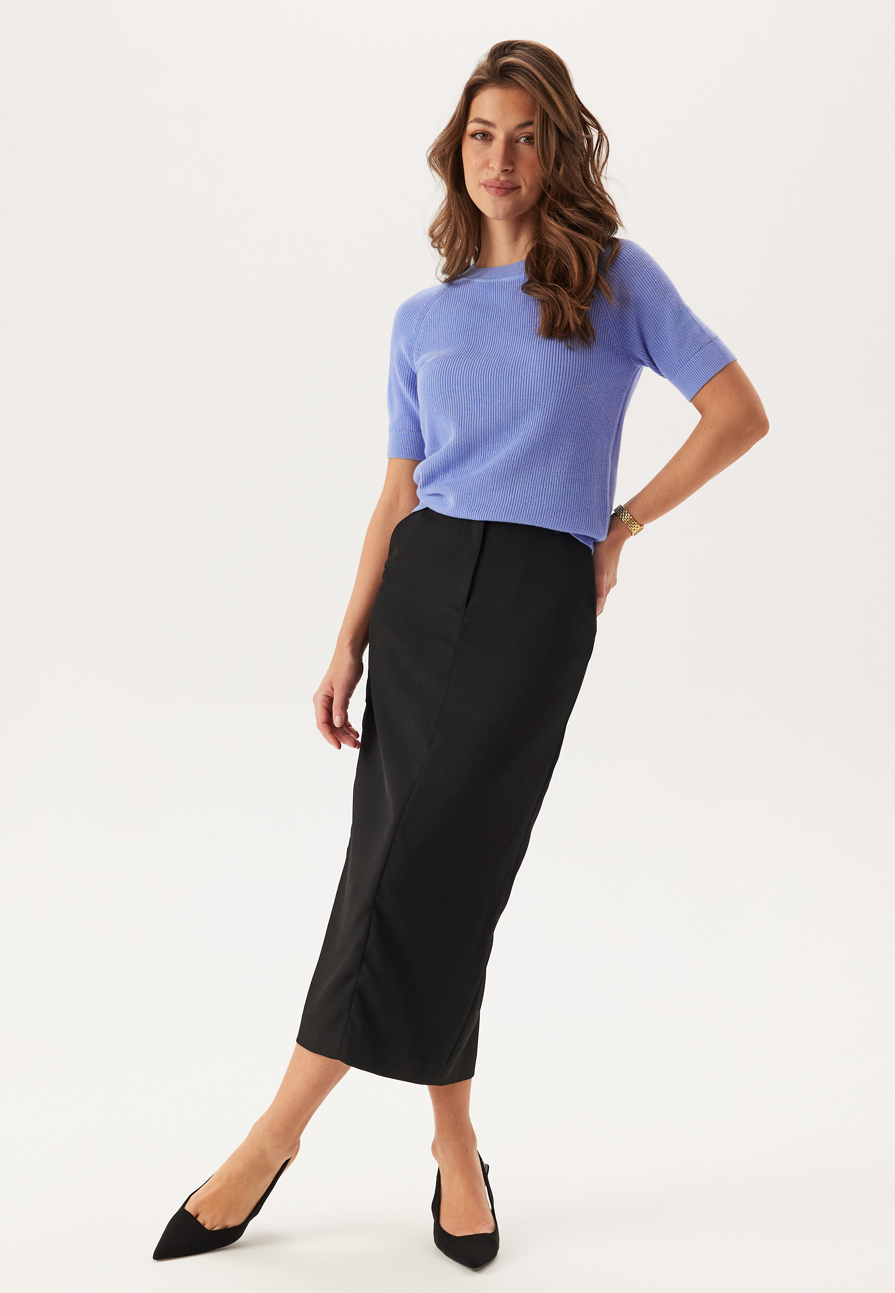 Slfelinna New Ss Knit Top Noos 2