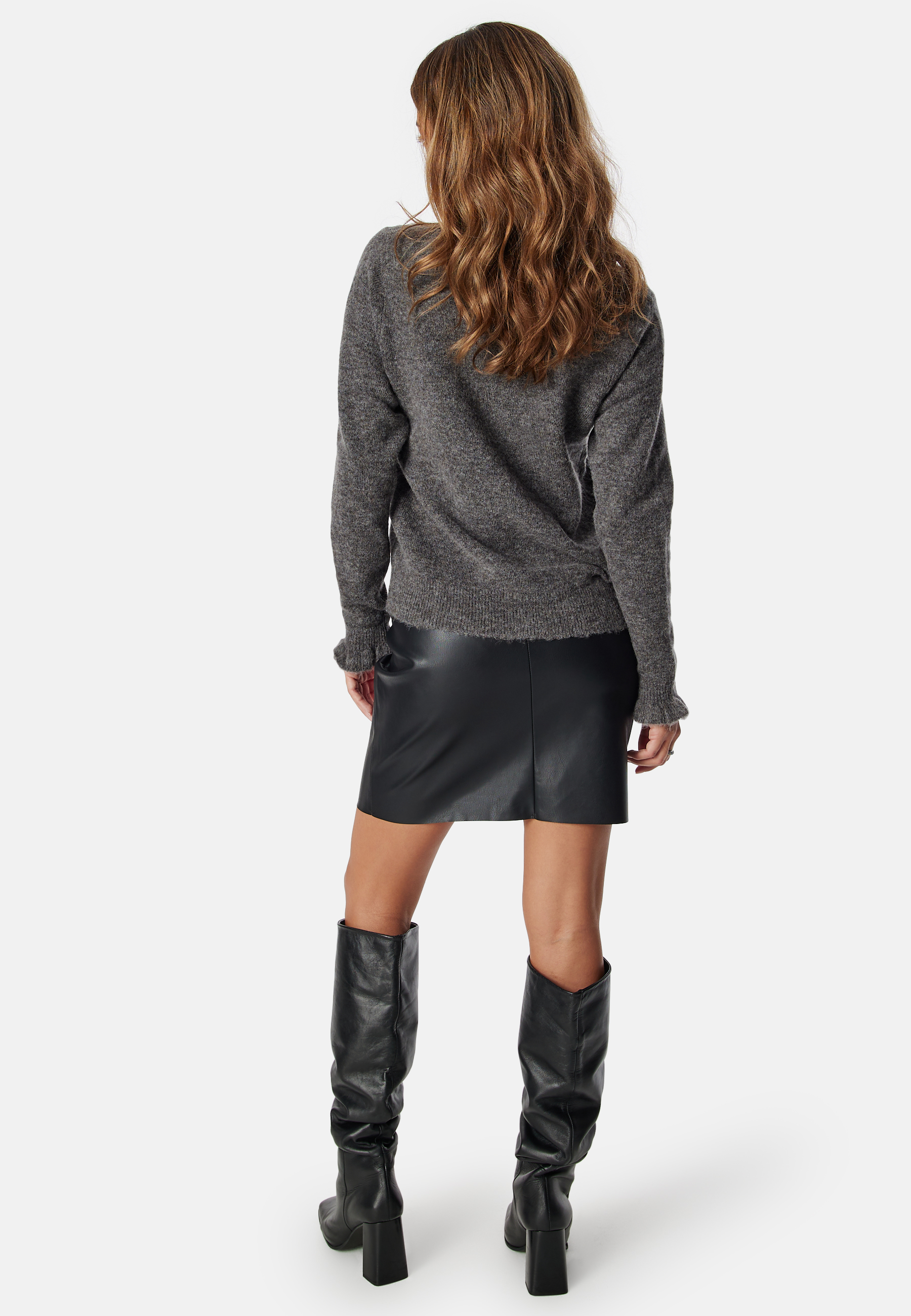 Slflulu Ls Knit Frill Cuff 2