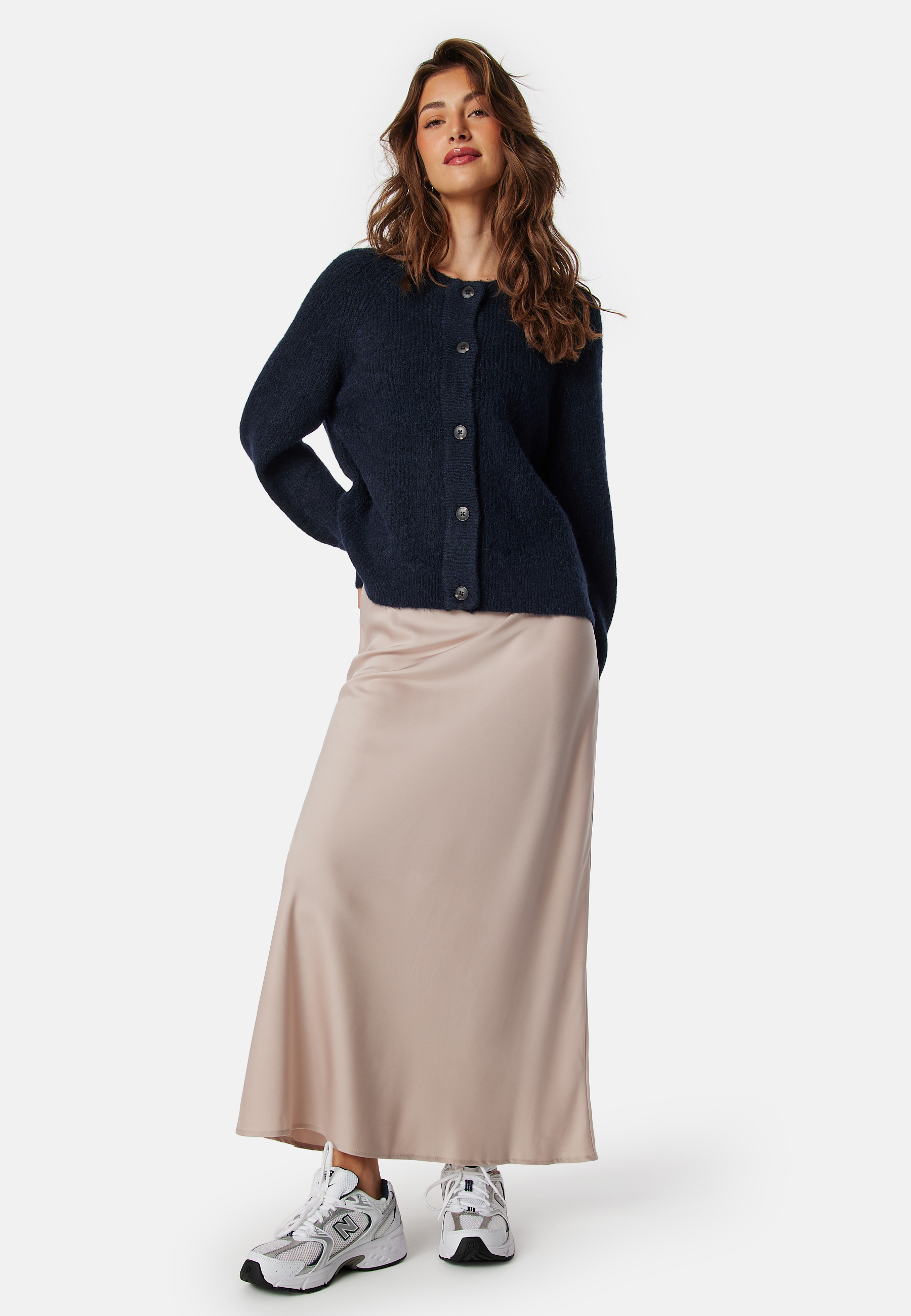Slflulu LS knit short cardigan 2