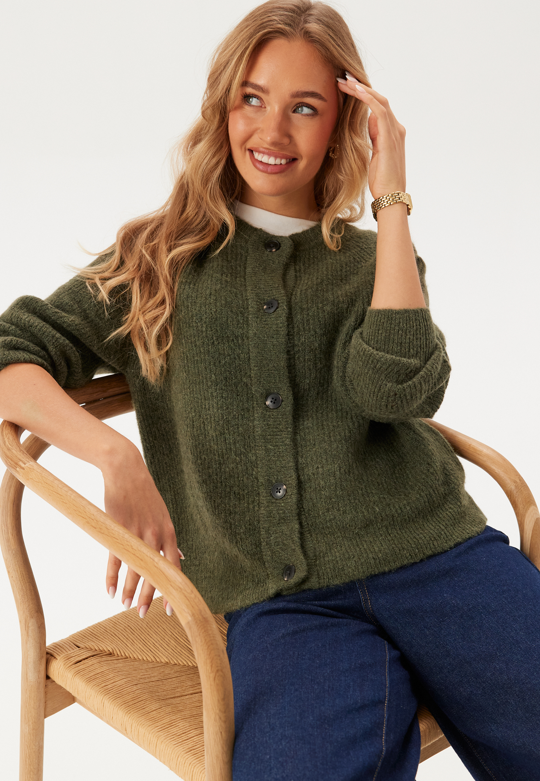 Selected Femme Lulu Knit Cardigan - Kalamata