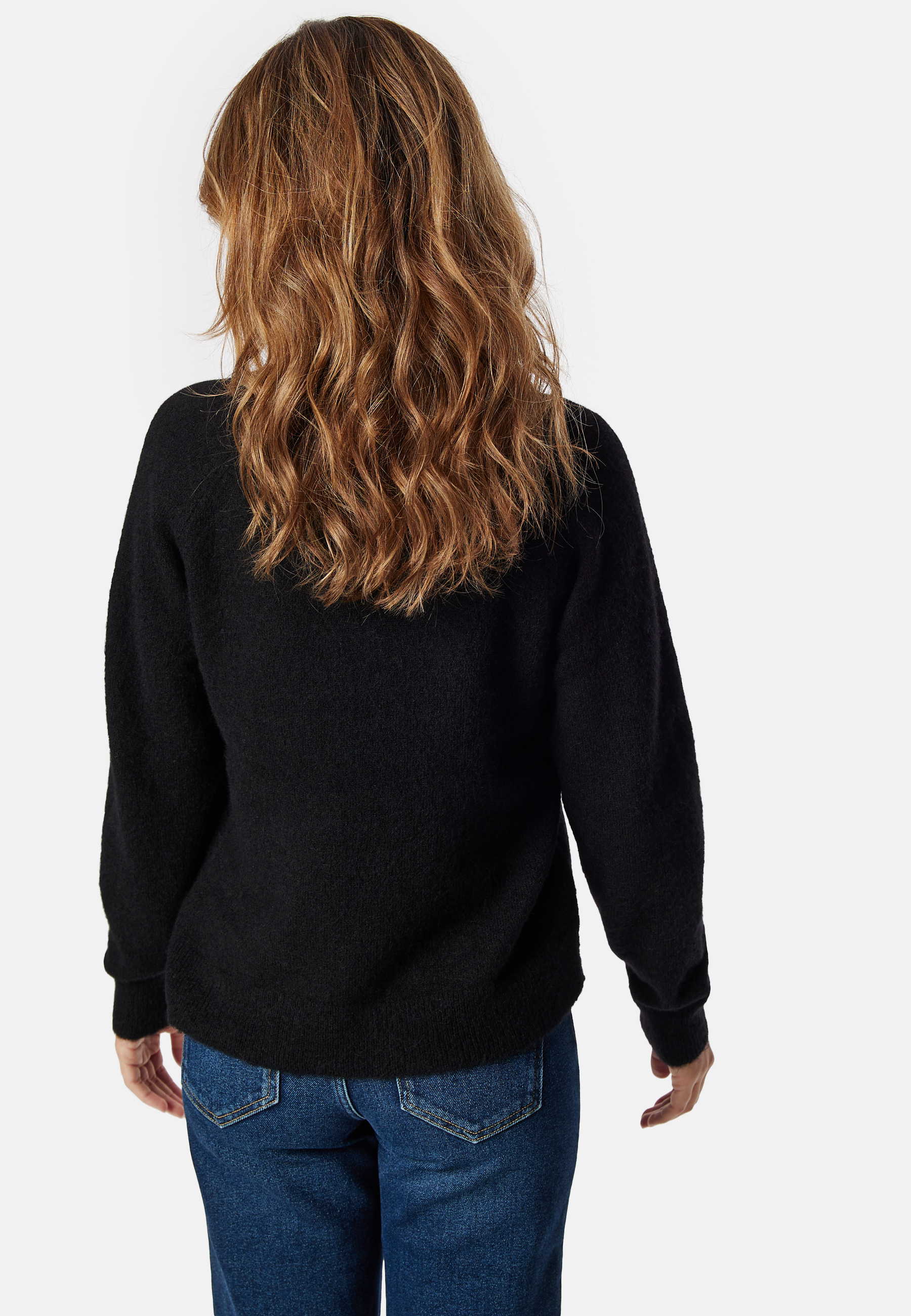 Slflulu New Ls Knit V-neck B 2