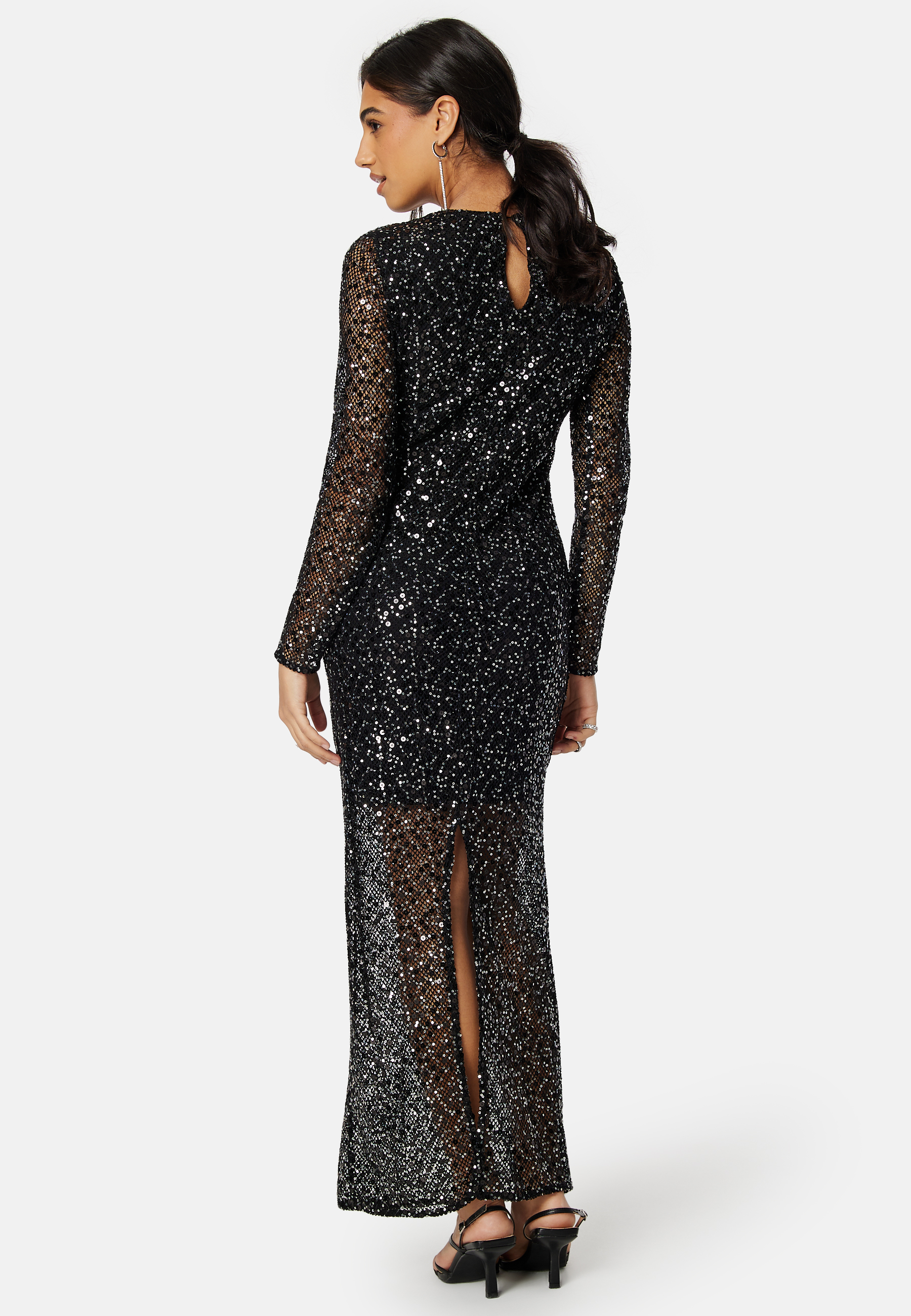 Slfnoel Ls Ankle Sequins dress 2