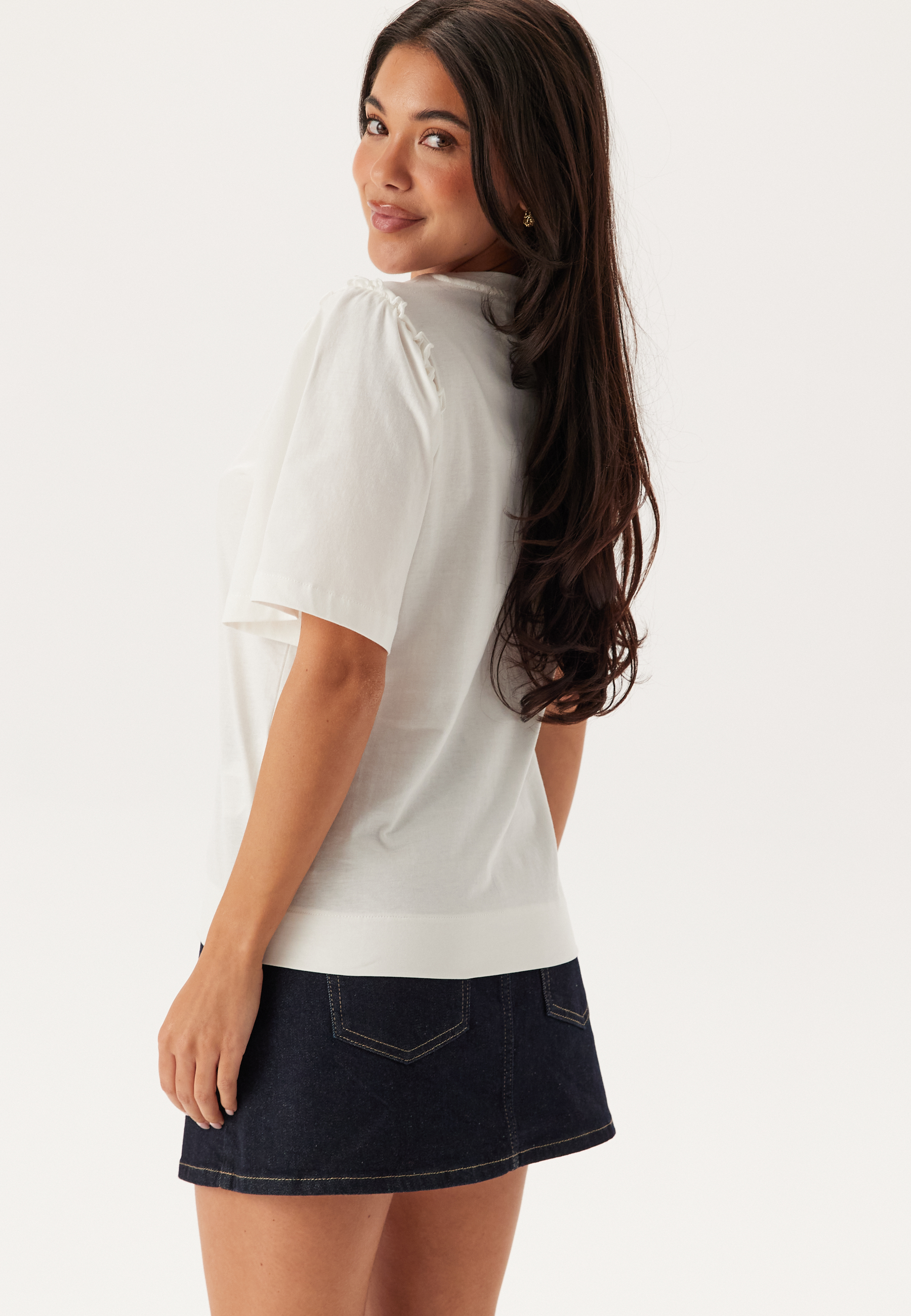 Slfpenelope 2/4 RUFFLE TEE NOO 2