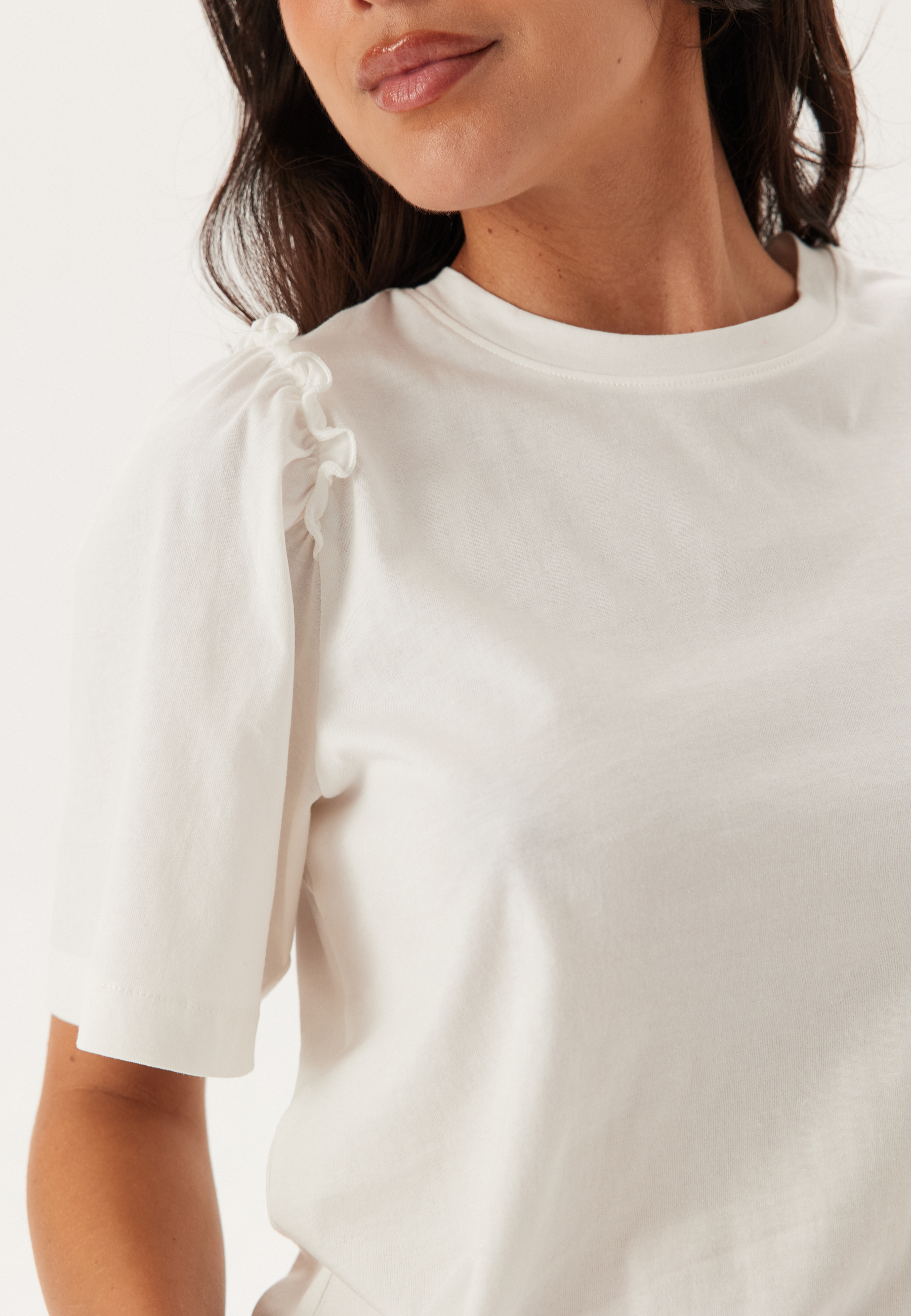 Slfpenelope 2/4 RUFFLE TEE NOO 3